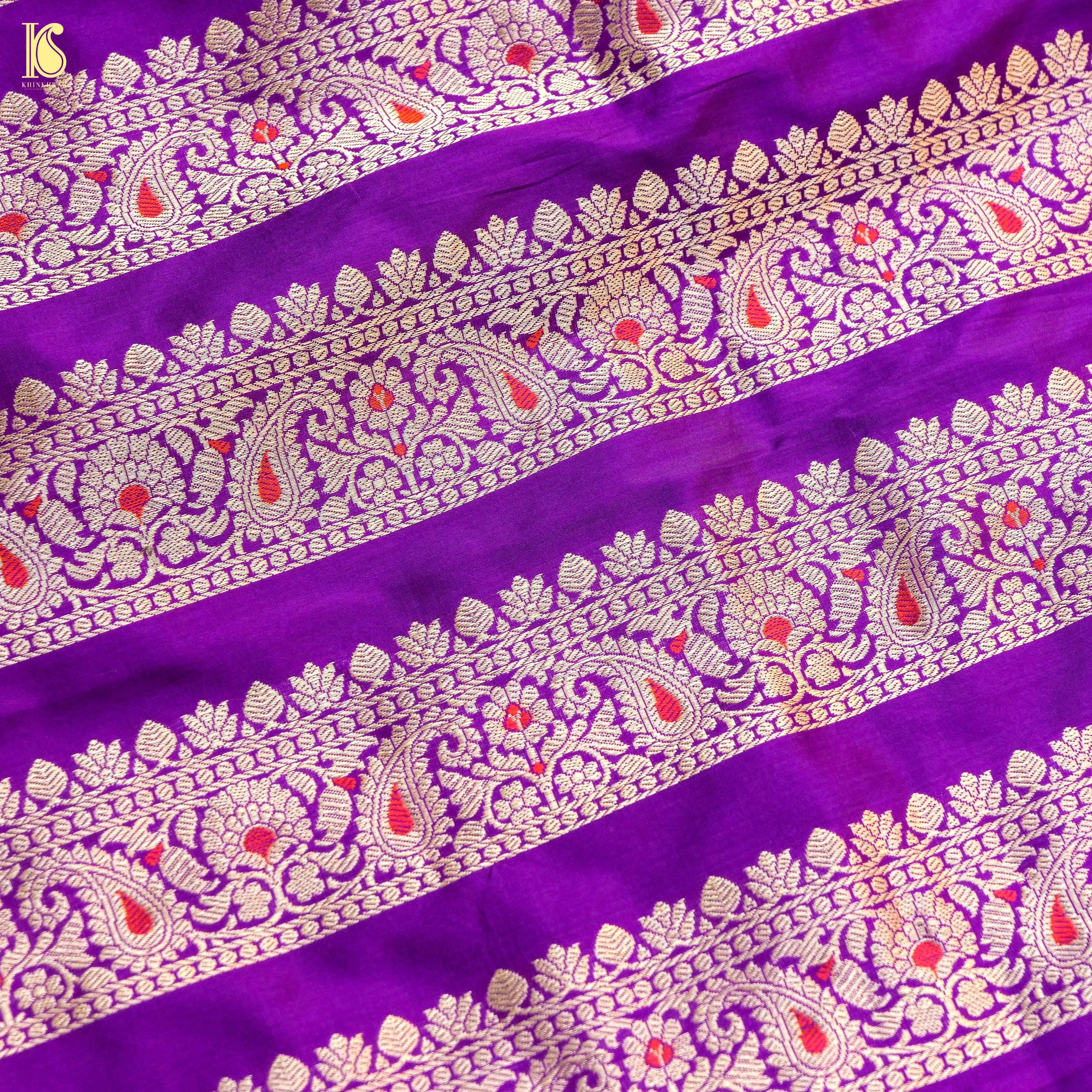 Handloom Banarasi Katan Silk Kalidar Kairavi Lehenga