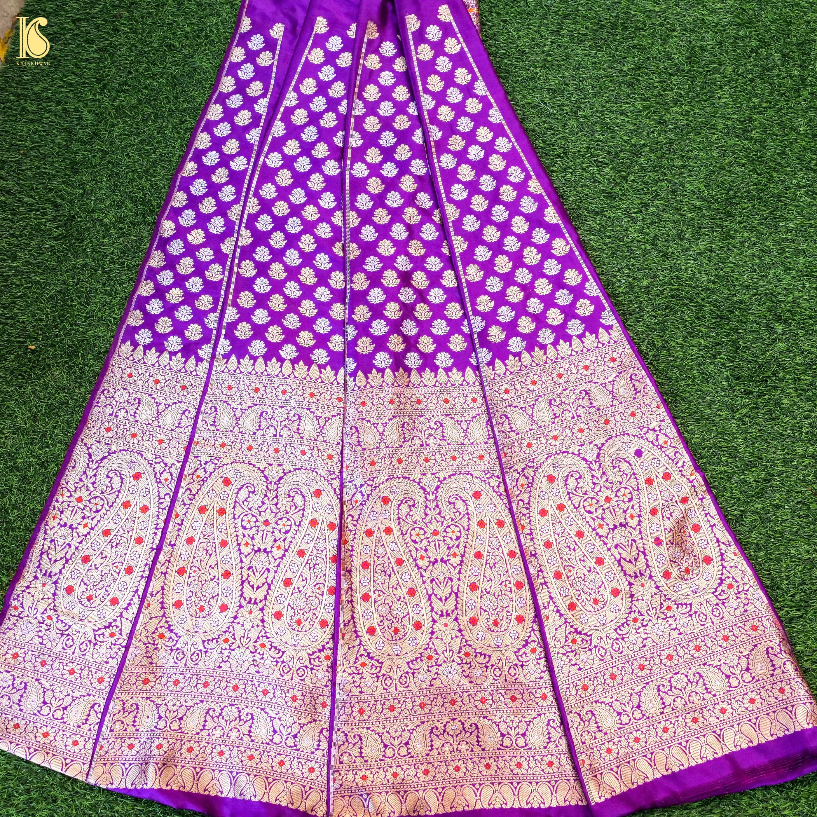 Handloom Banarasi Katan Silk Kalidar Kairavi Lehenga