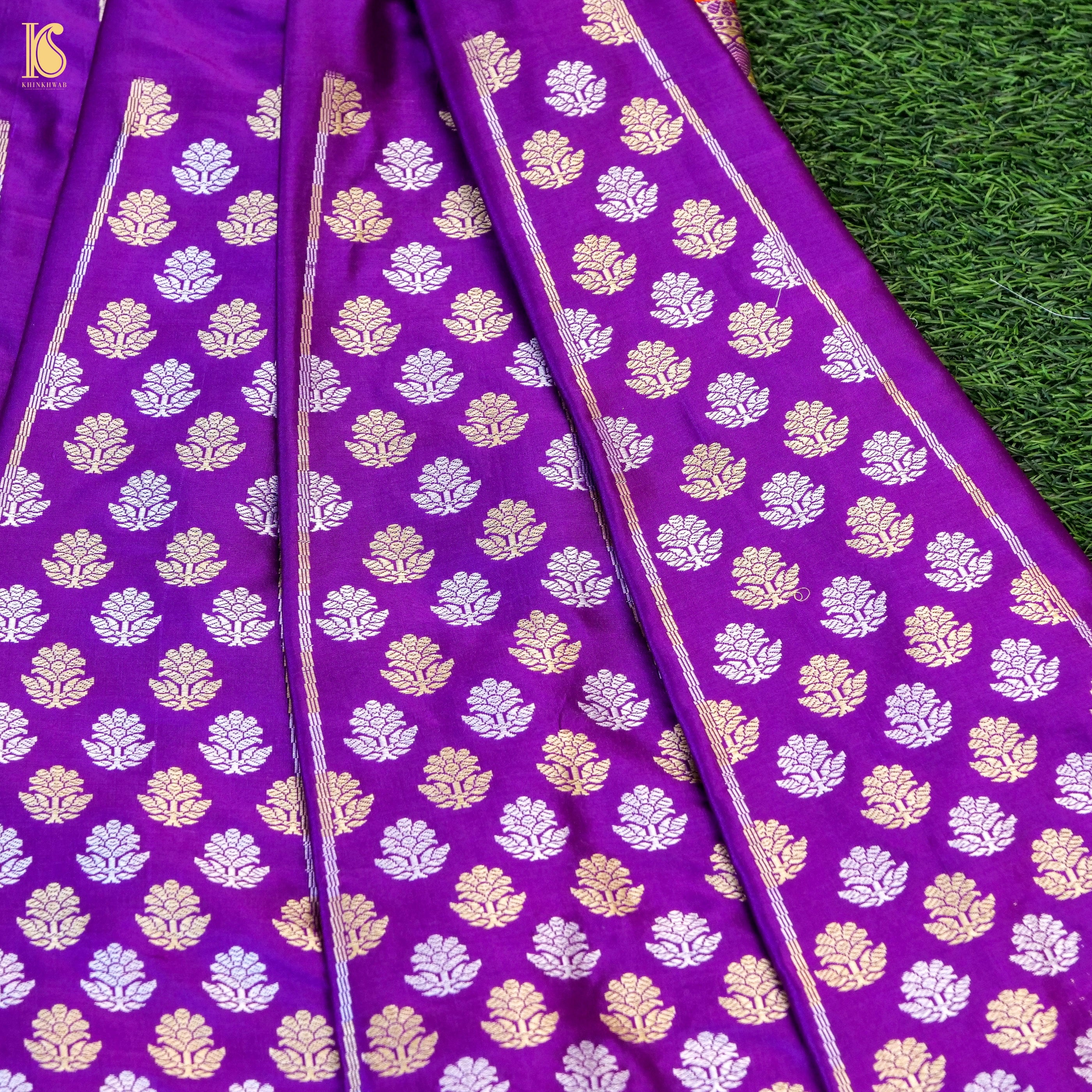 Handloom Banarasi Katan Silk Kalidar Kairavi Lehenga
