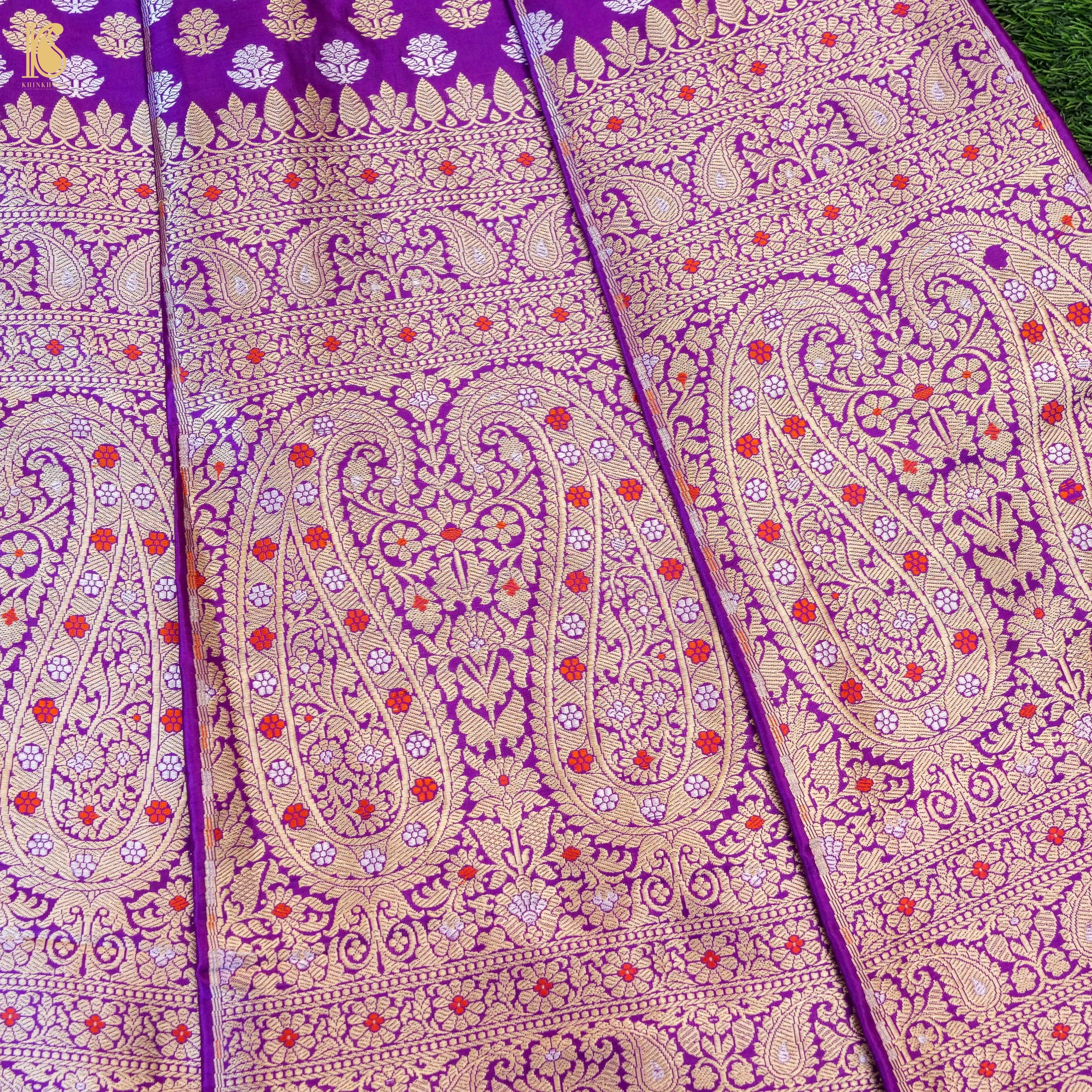 Handloom Banarasi Katan Silk Kalidar Kairavi Lehenga