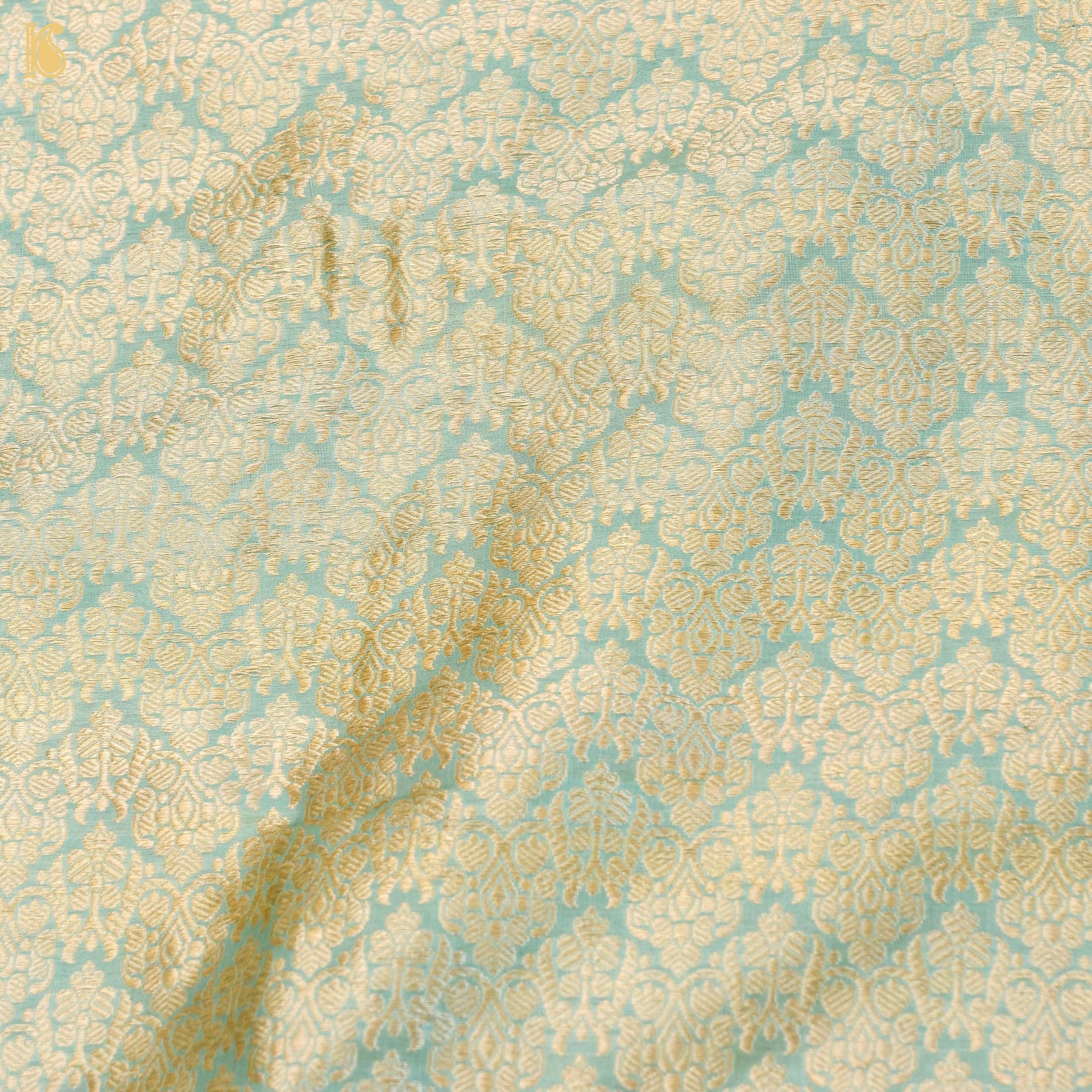 Handloom Banarasi Katan Silk Kalidar Rangtaal Lehenga