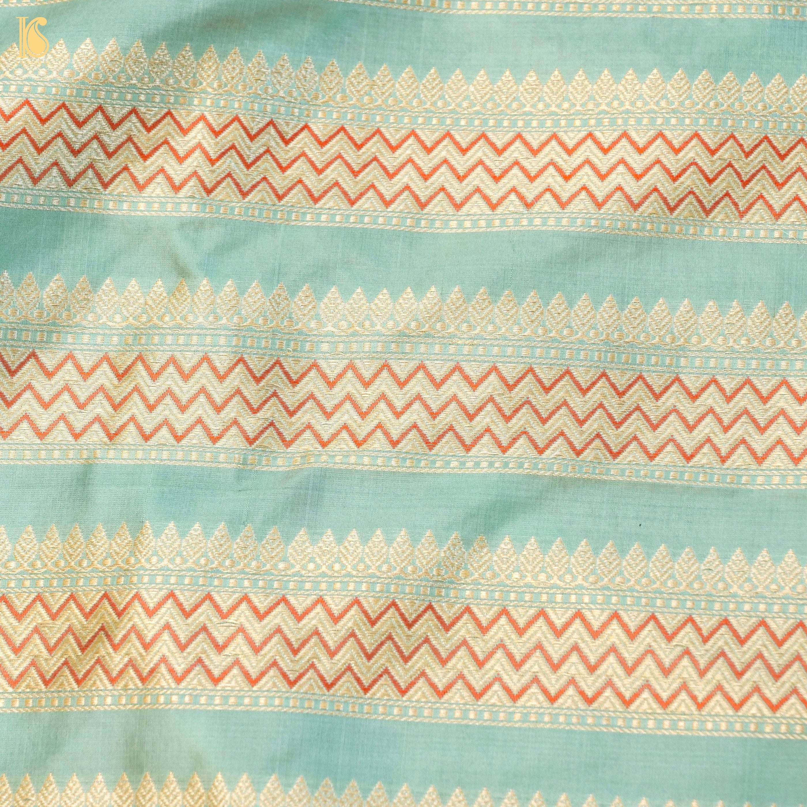 Handloom Banarasi Katan Silk Kalidar Rangtaal Lehenga