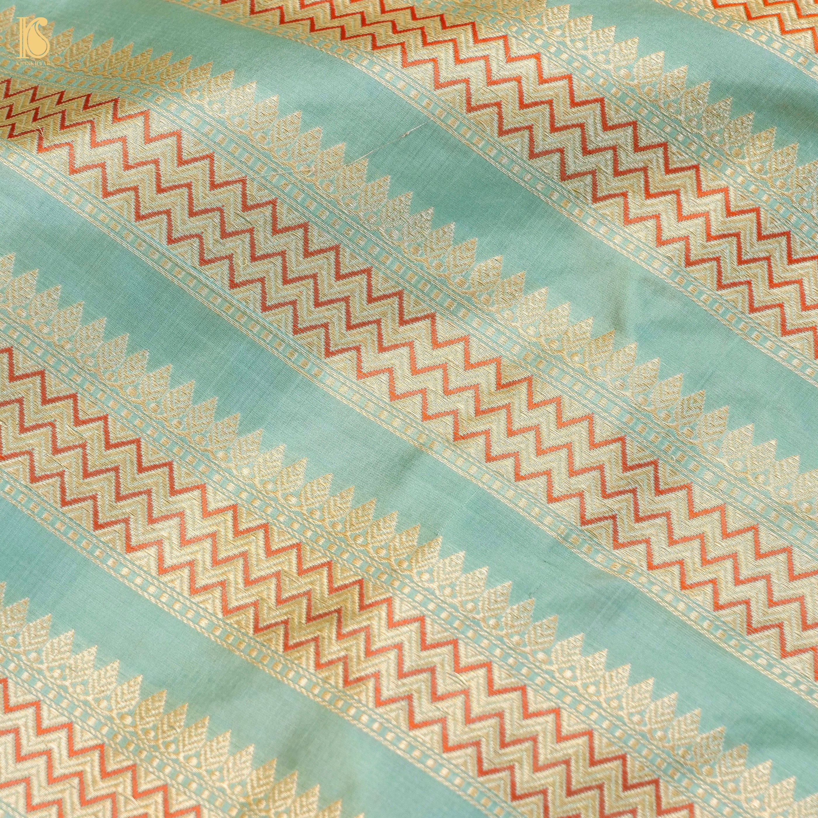 Handloom Banarasi Katan Silk Kalidar Rangtaal Lehenga