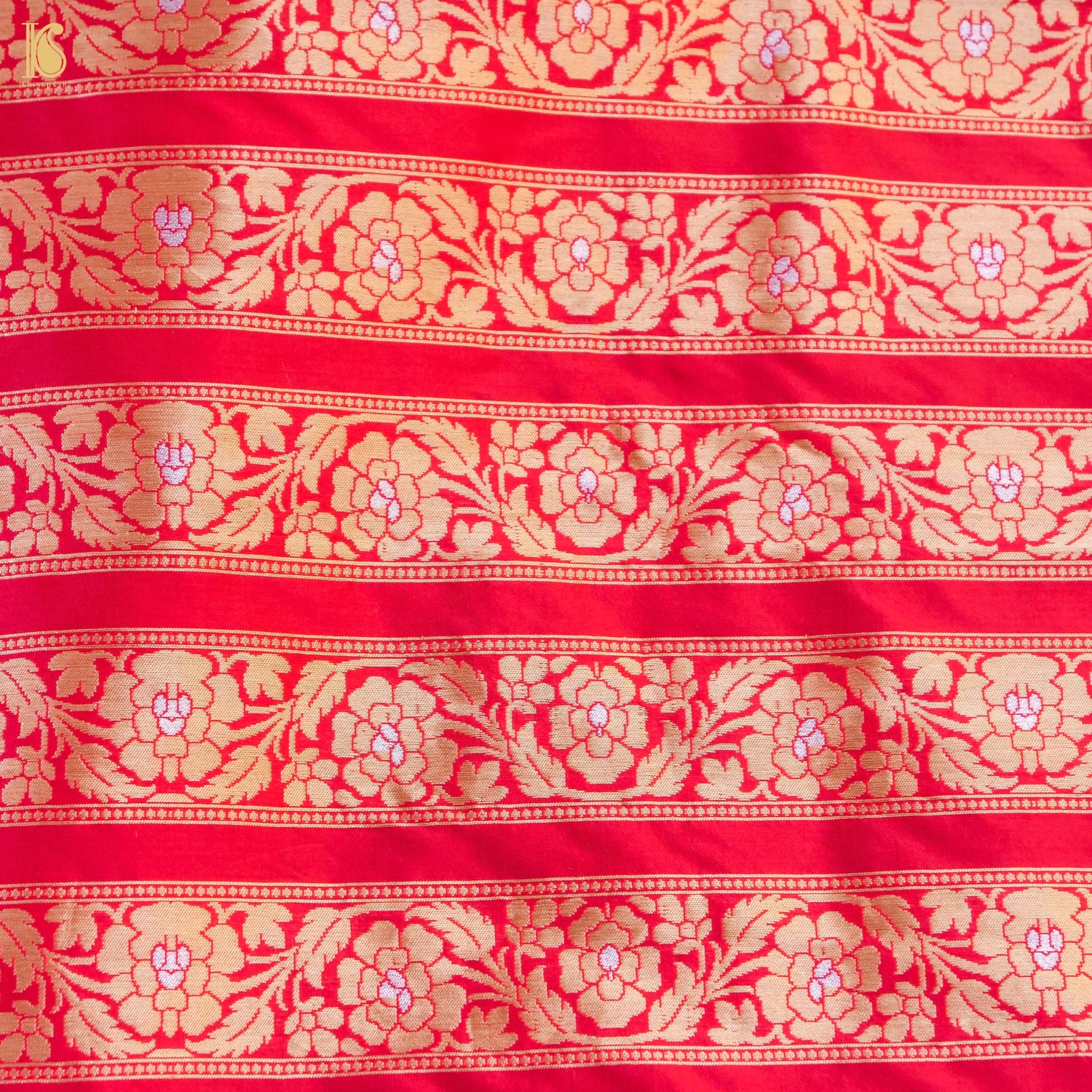 Handloom Banarasi Katan Silk Kalidar Peacock Lehenga