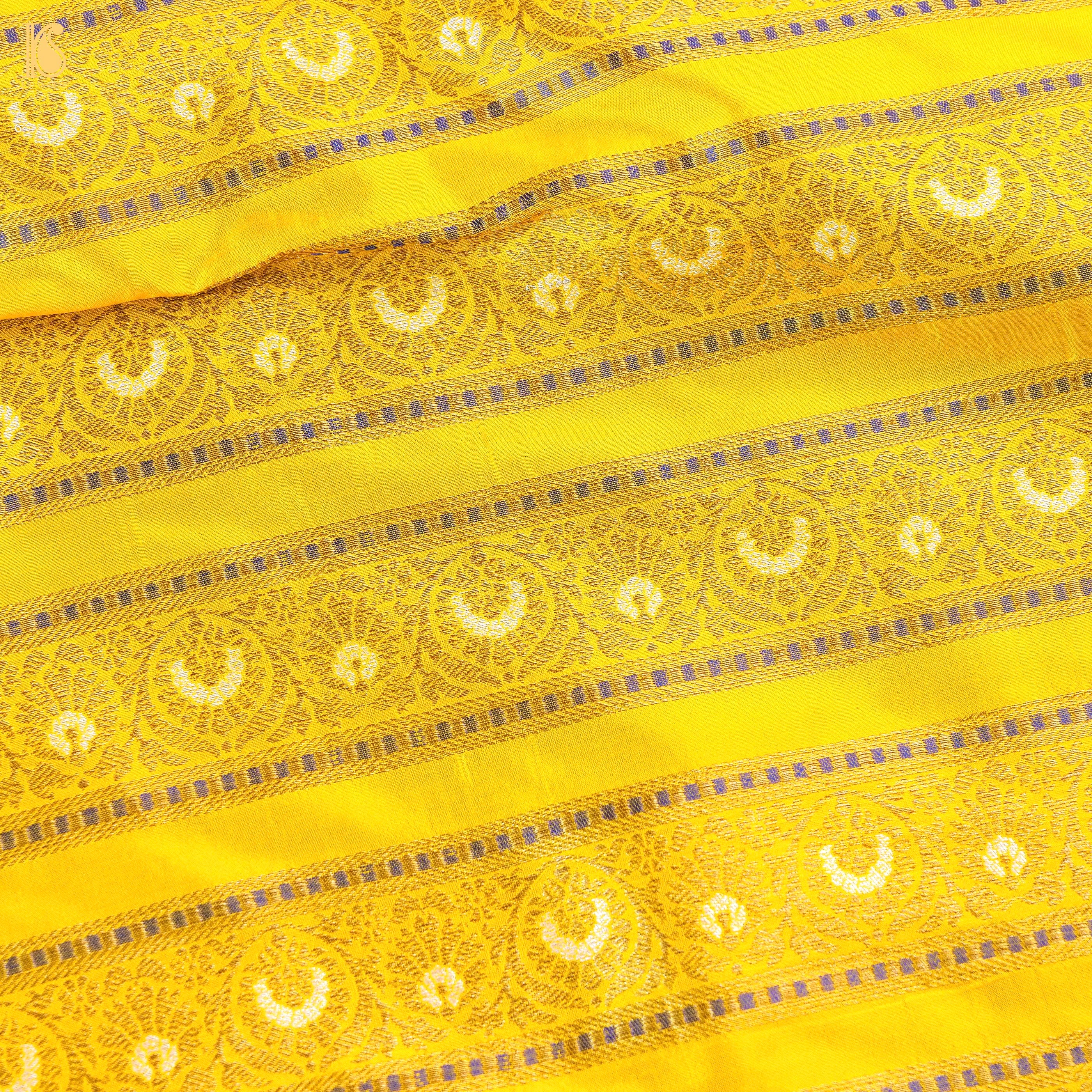 Handloom Banarasi Katan Silk Kalidar Kilikila Lehenga