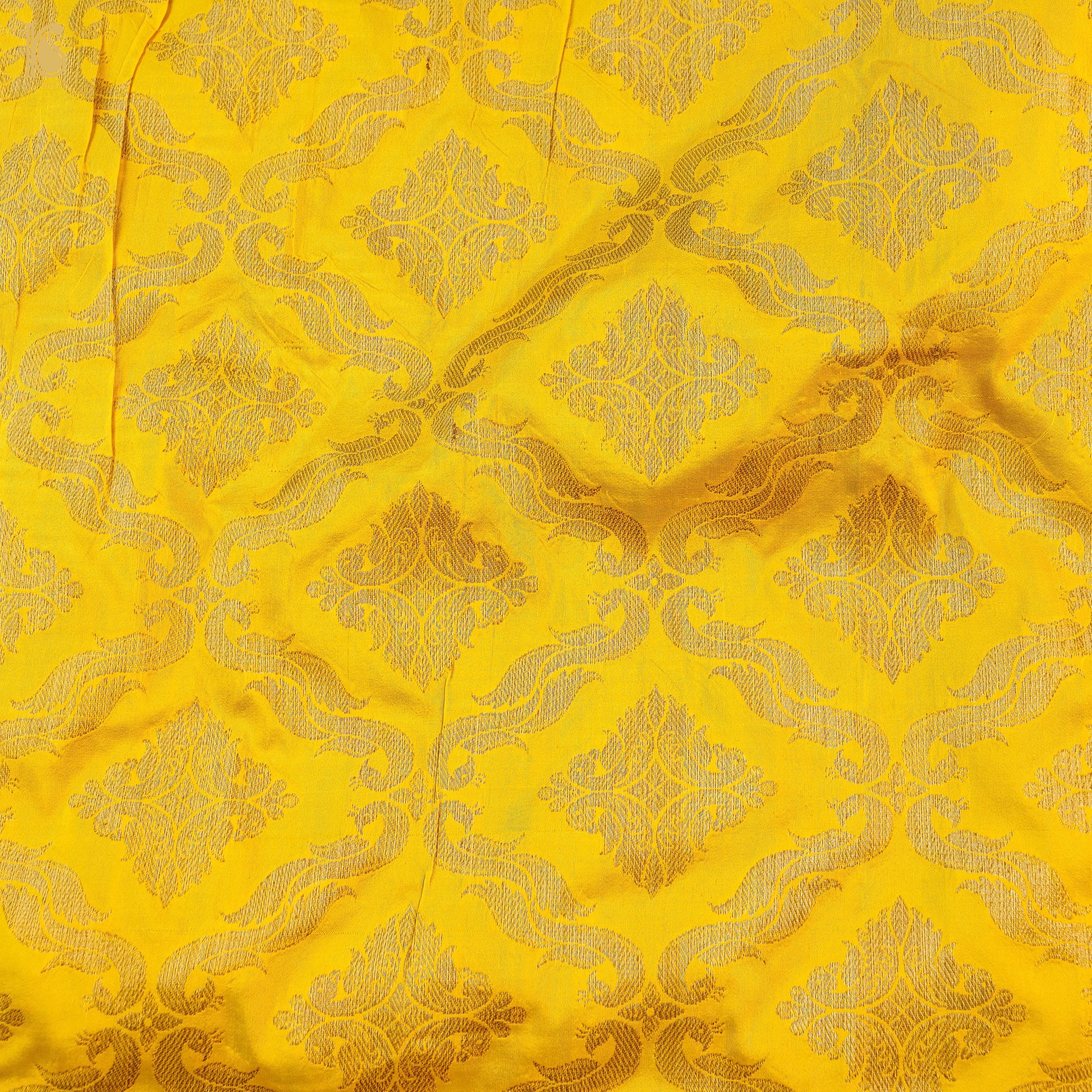 Handloom Banarasi Katan Silk Kalidar Kilikila Lehenga
