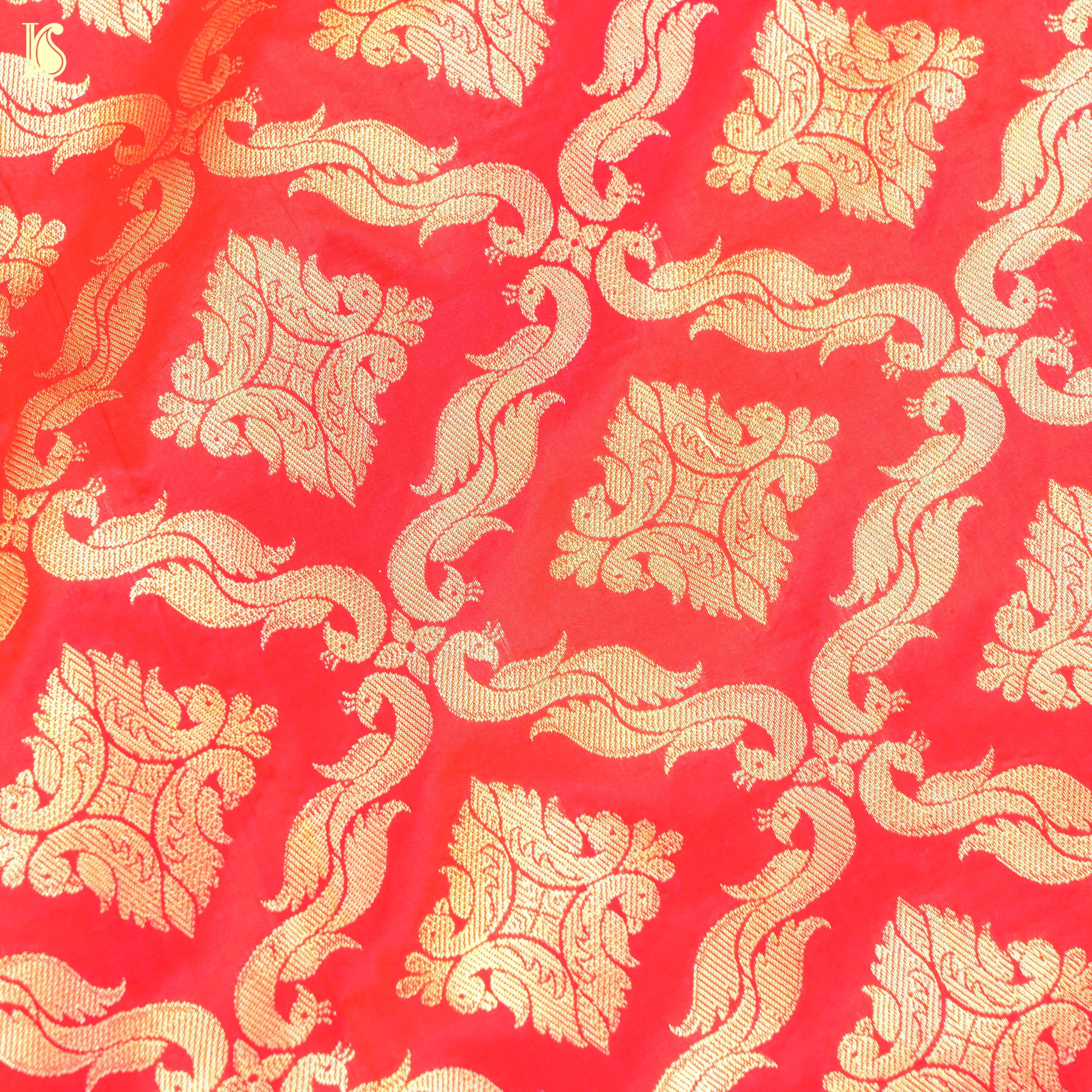 Handloom Banarasi Katan Silk Kalidar Kilikila Lehenga
