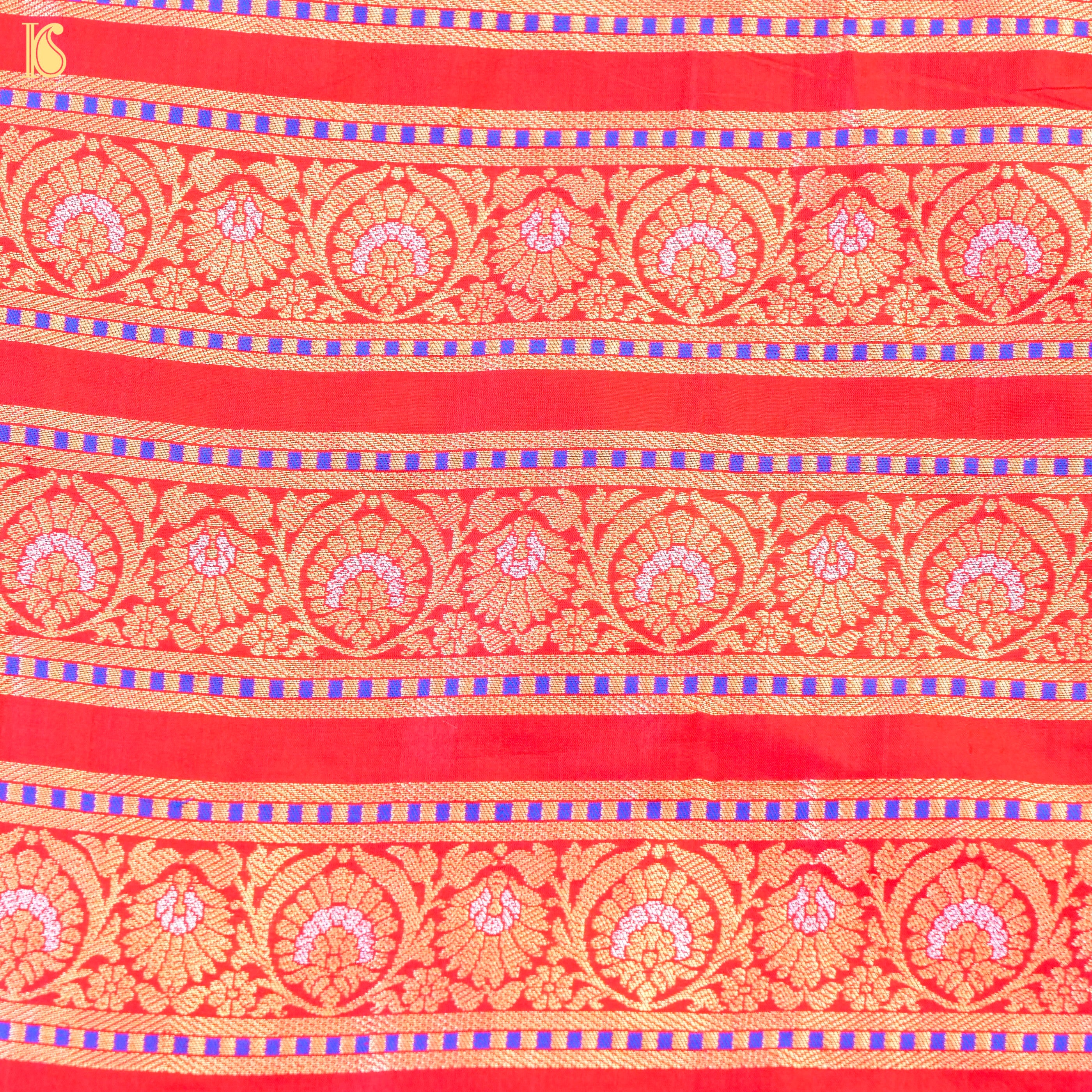 Handloom Banarasi Katan Silk Kalidar Kilikila Lehenga