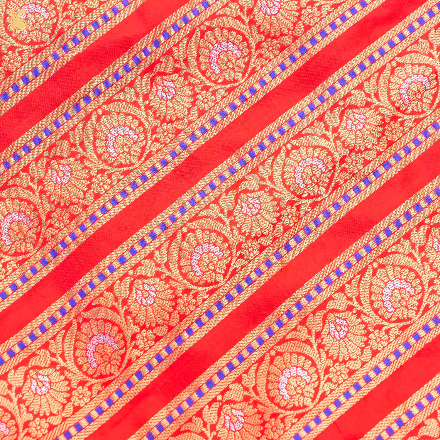 Handloom Banarasi Katan Silk Kalidar Kilikila Lehenga