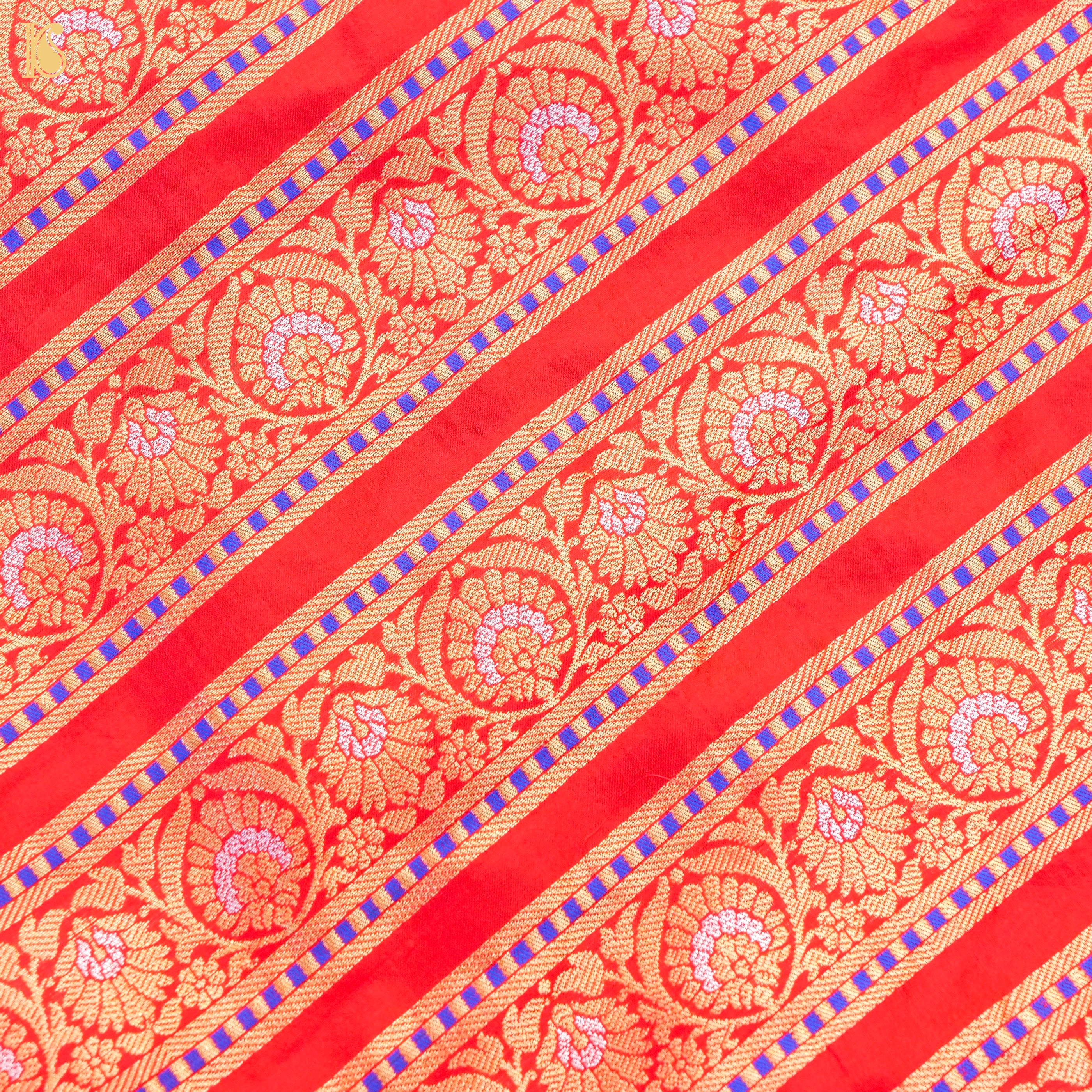 Handloom Banarasi Katan Silk Kalidar Kilikila Lehenga