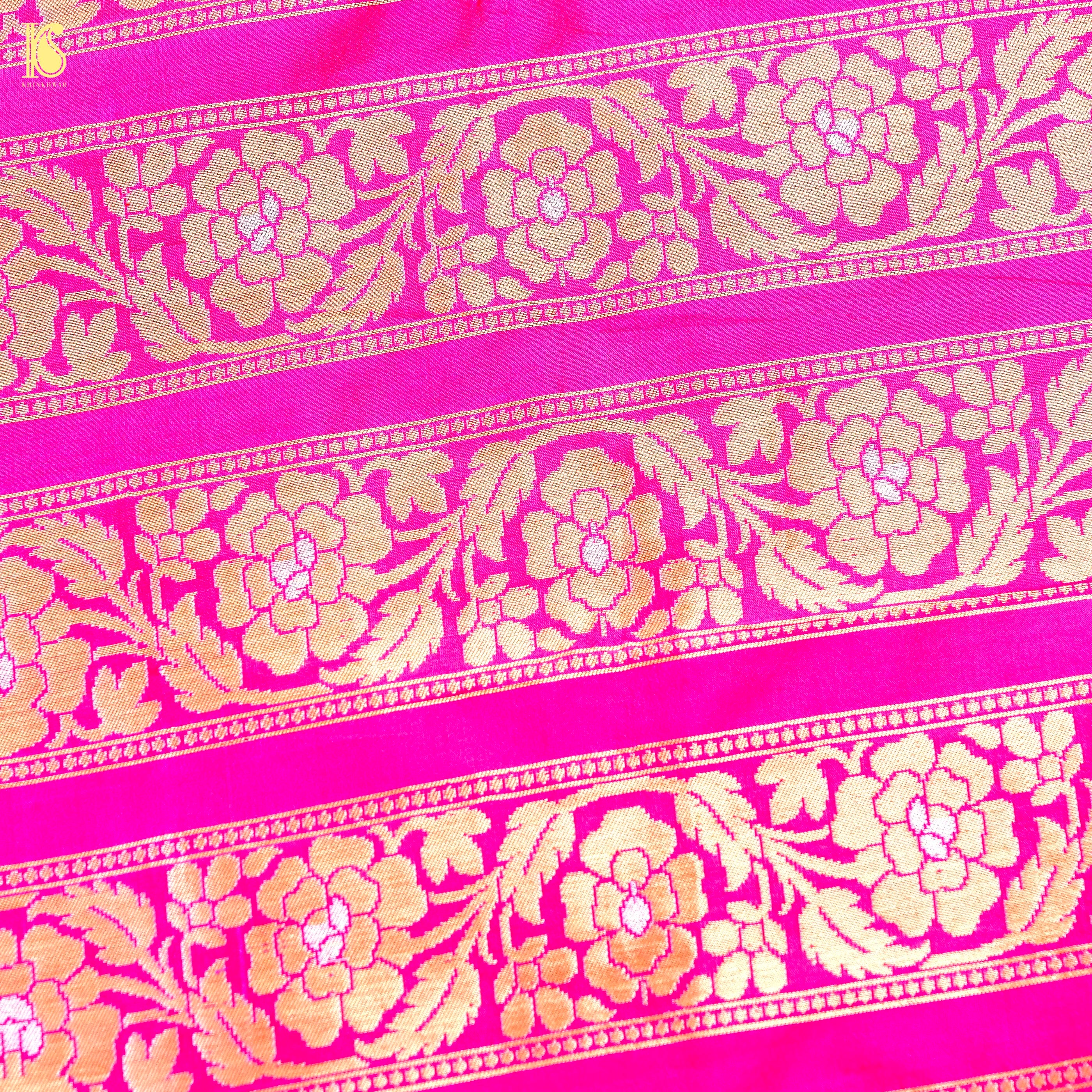Handloom Banarasi Katan Silk Kalidar Peacock Lehenga