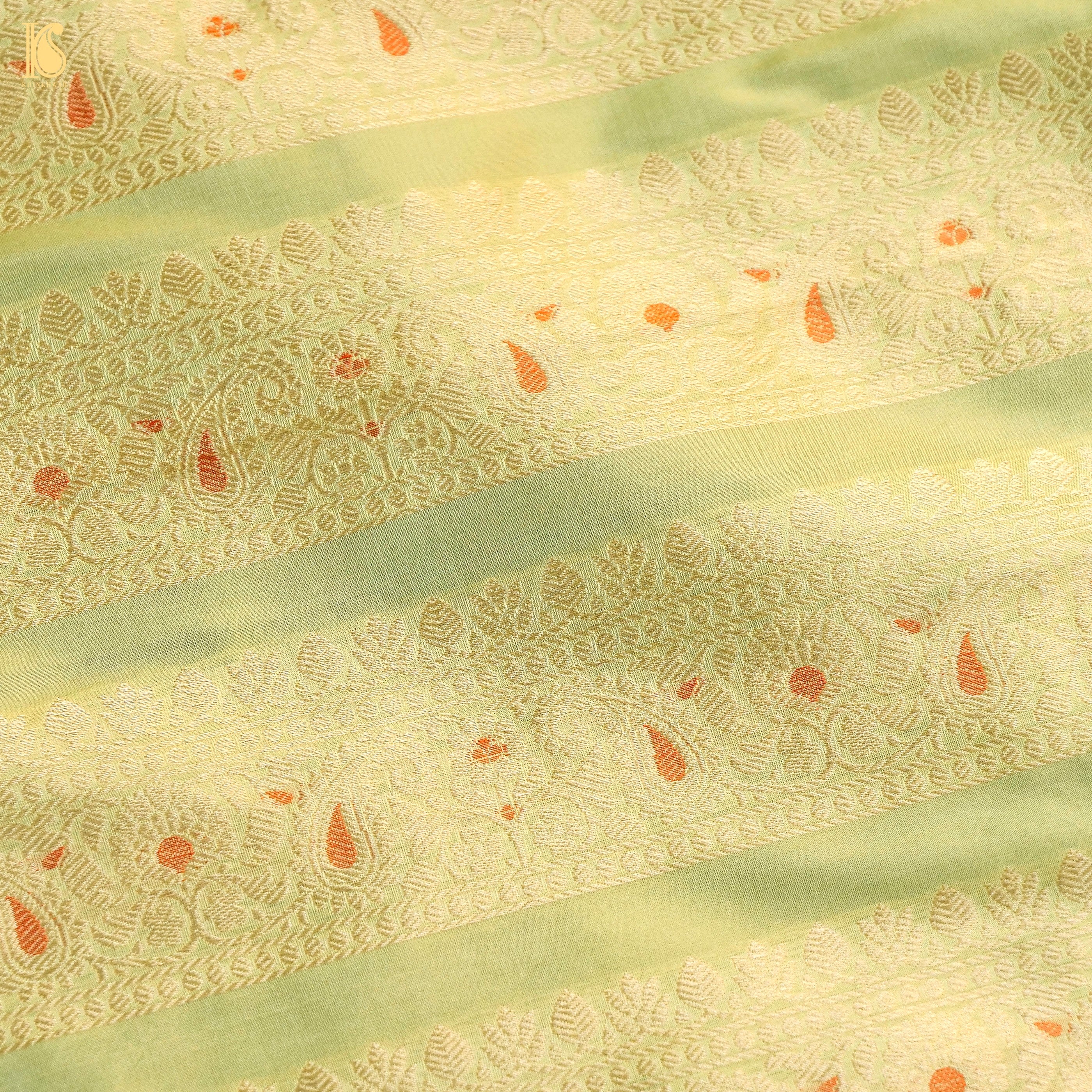 Handloom Banarasi Katan Silk Kalidar Kairavi Lehenga