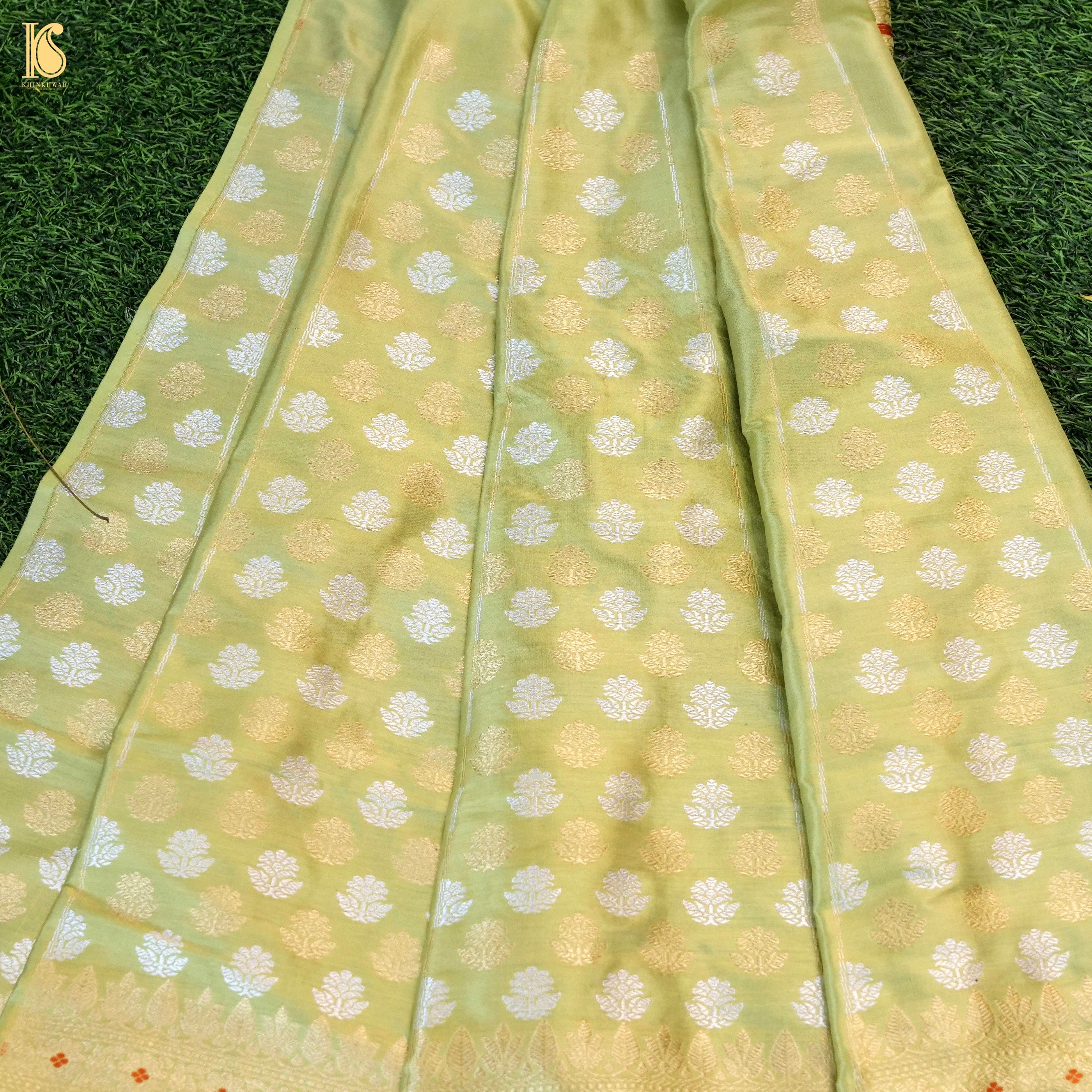 Handloom Banarasi Katan Silk Kalidar Kairavi Lehenga