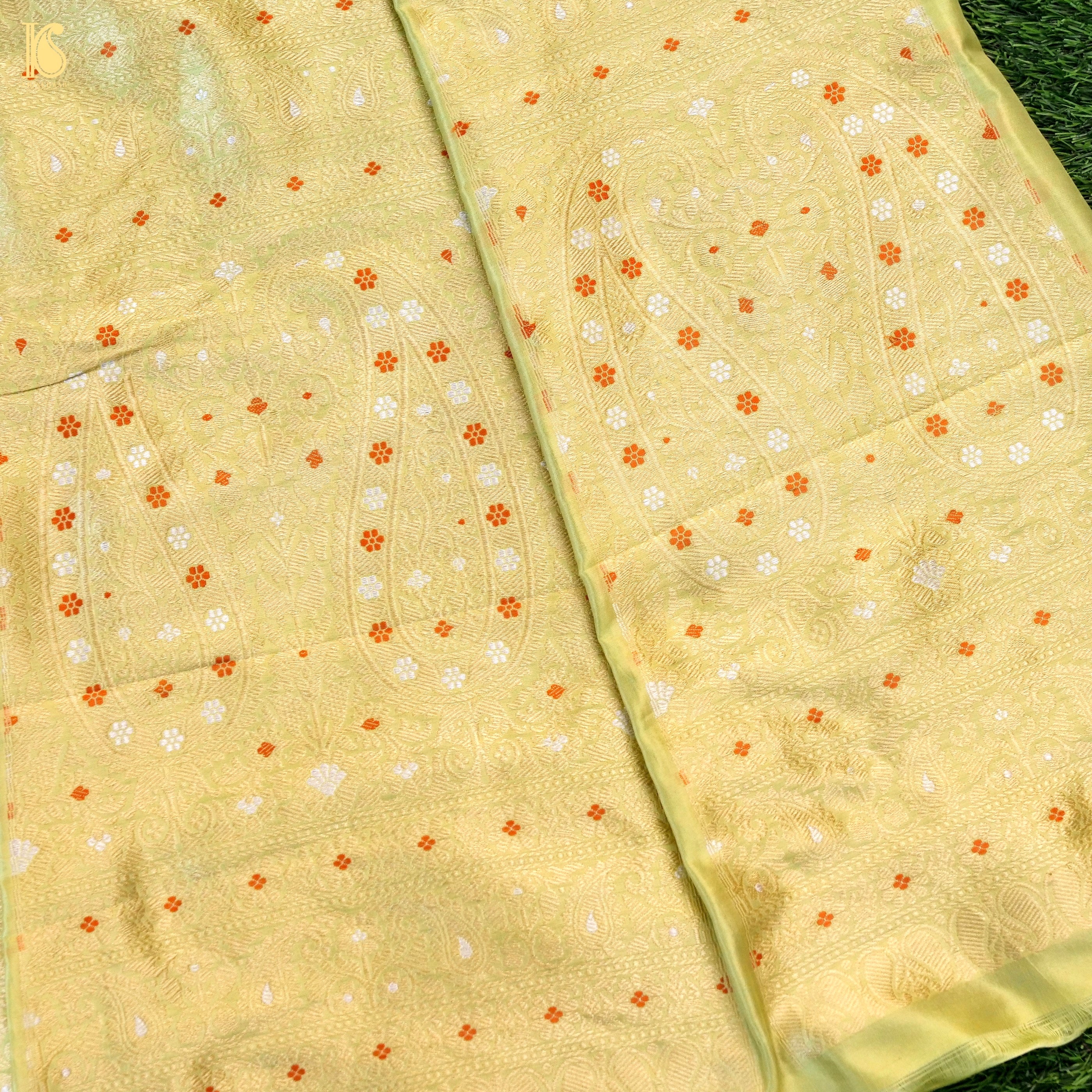 Handloom Banarasi Katan Silk Kalidar Kairavi Lehenga