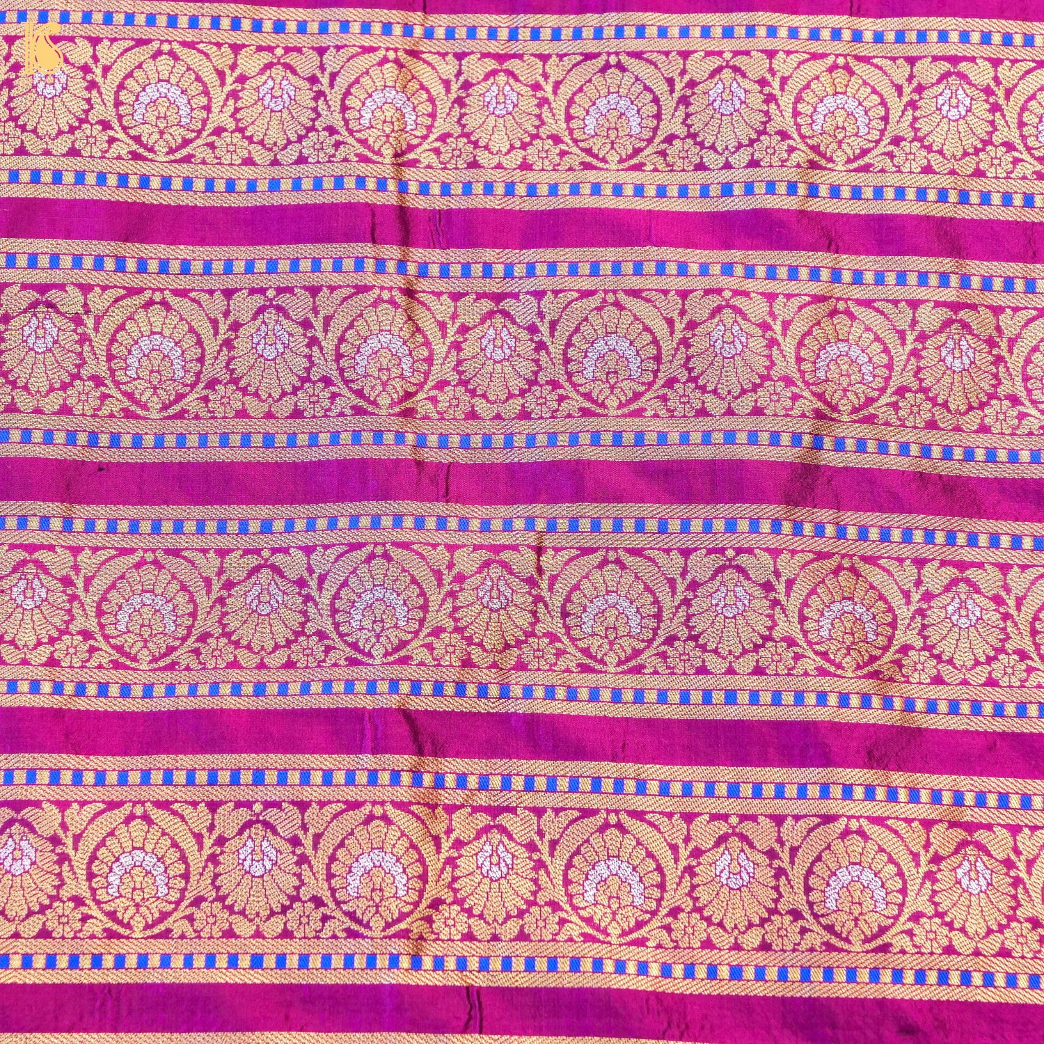 Handloom Banarasi Katan Silk Kalidar Kilikila Lehenga