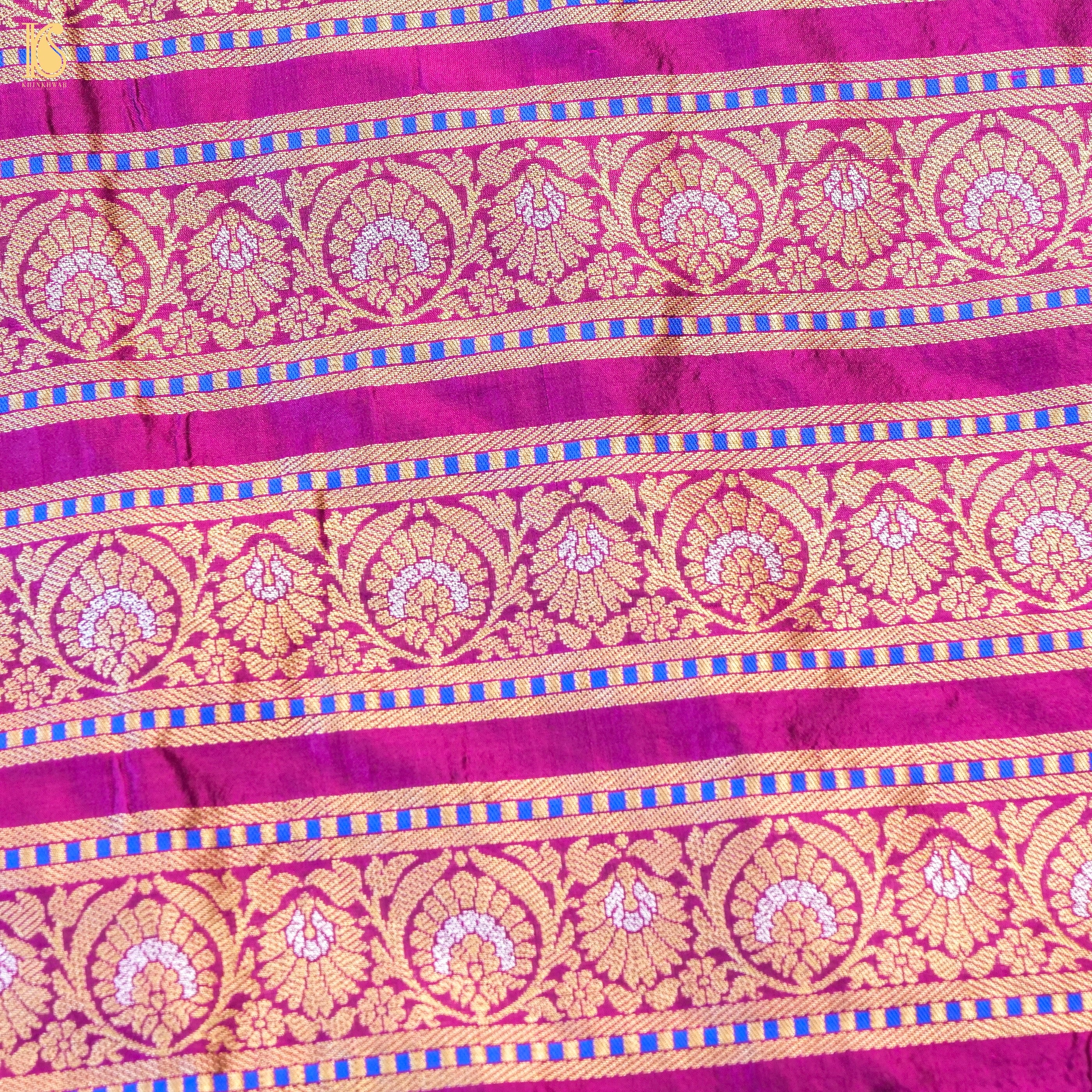 Handloom Banarasi Katan Silk Kalidar Kilikila Lehenga