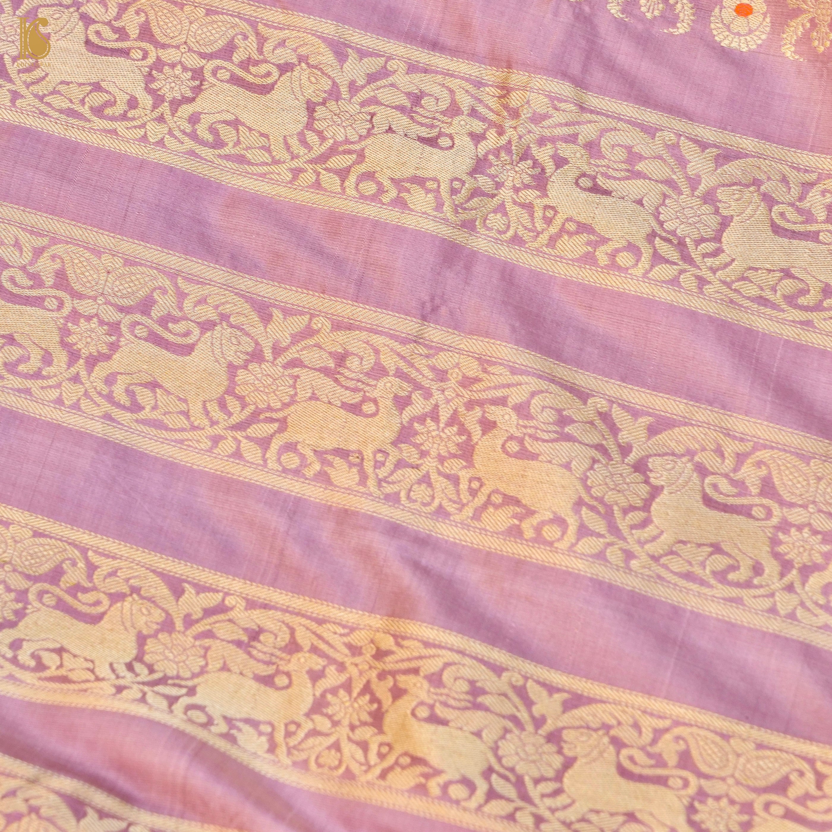 Handloom Banarasi Katan Silk Kalidar Elephant Lehenga
