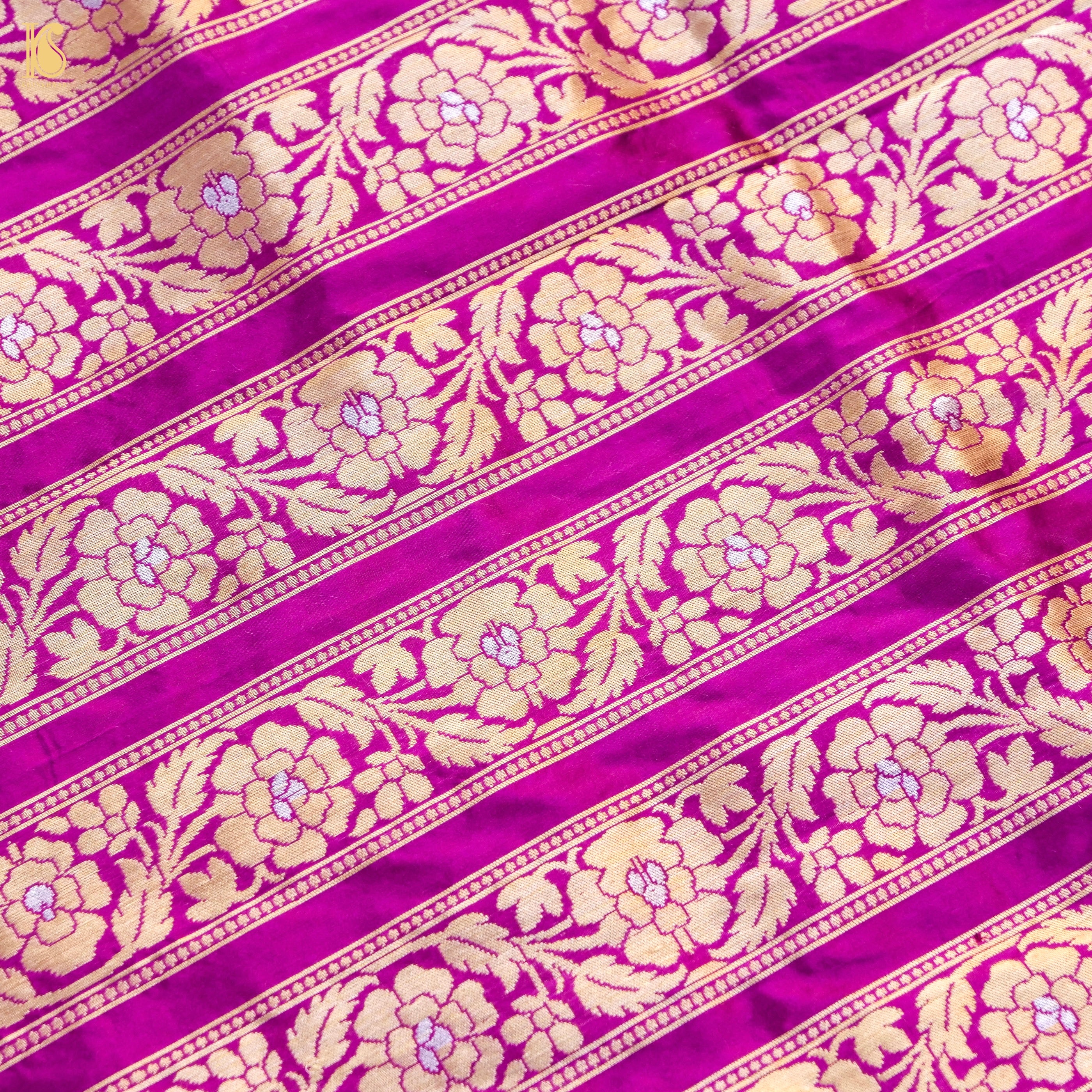 Handloom Banarasi Katan Silk Kalidar Peacock Lehenga