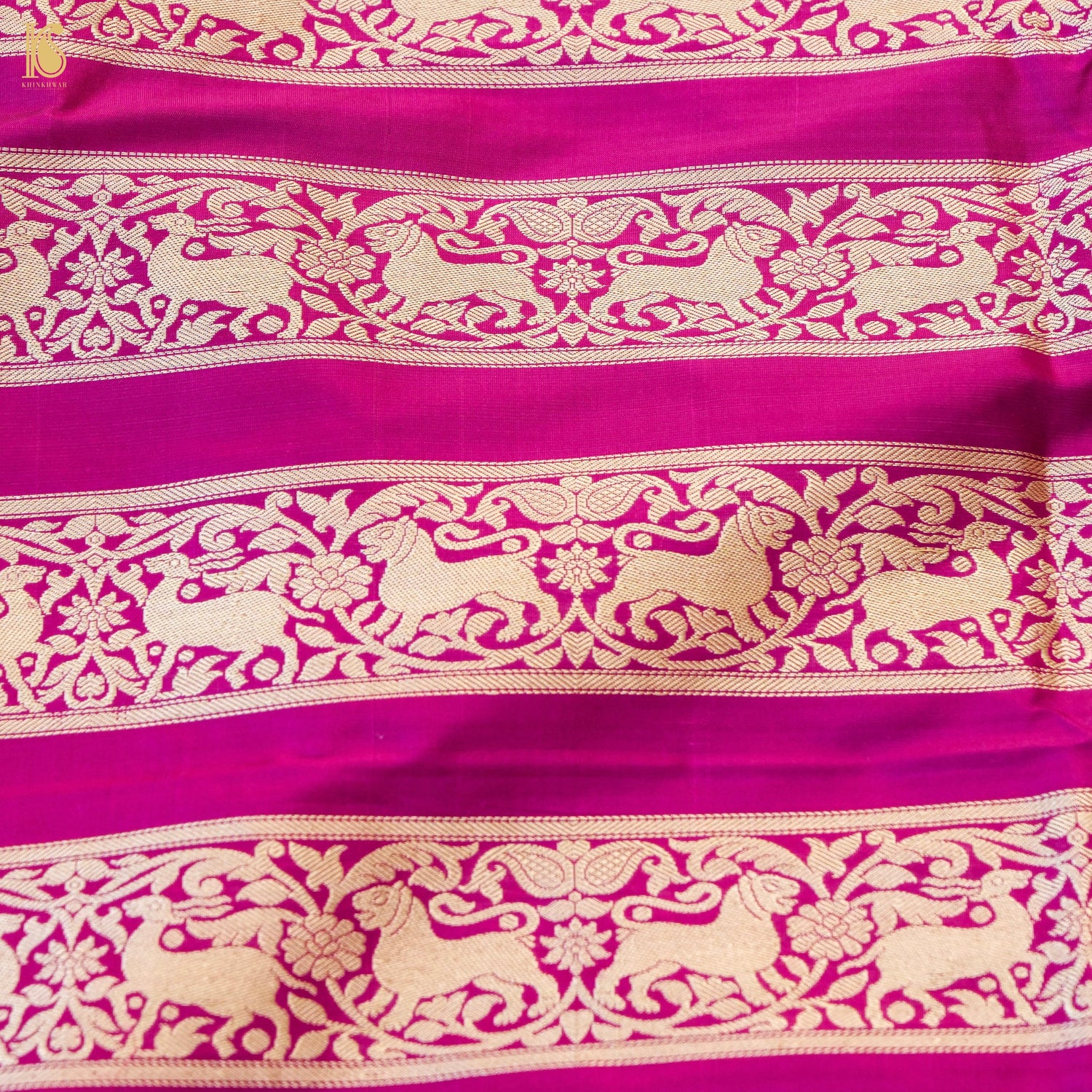 Handloom Banarasi Katan Silk Kalidar Elephant Lehenga