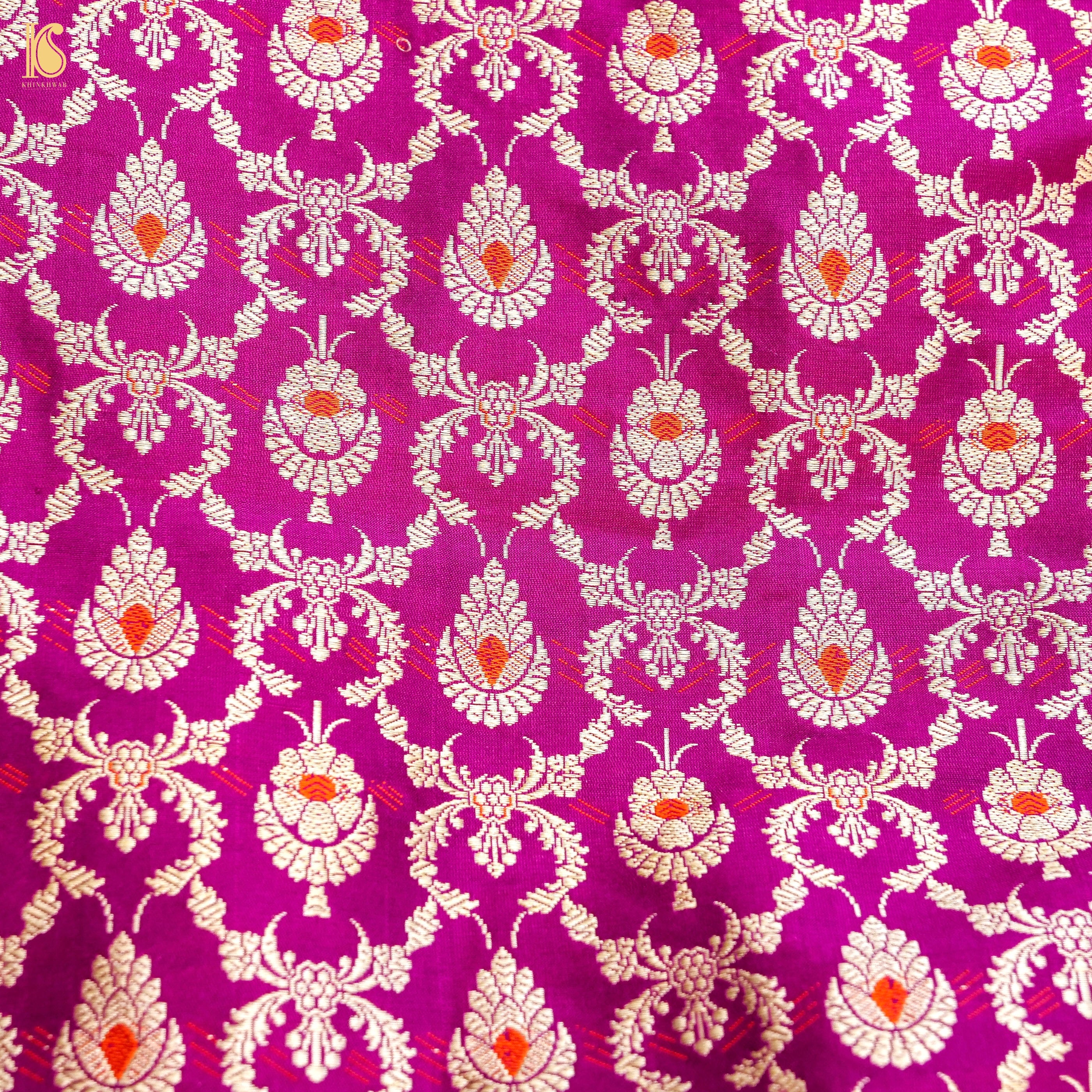 Handloom Banarasi Katan Silk Kalidar Elephant Lehenga