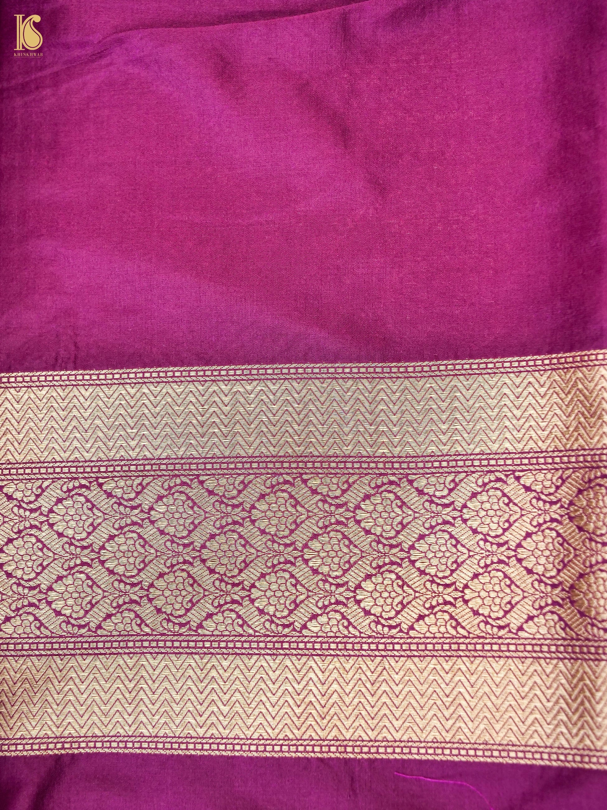 Handloom Banarasi Katan Silk Zari Tanchoi Saree