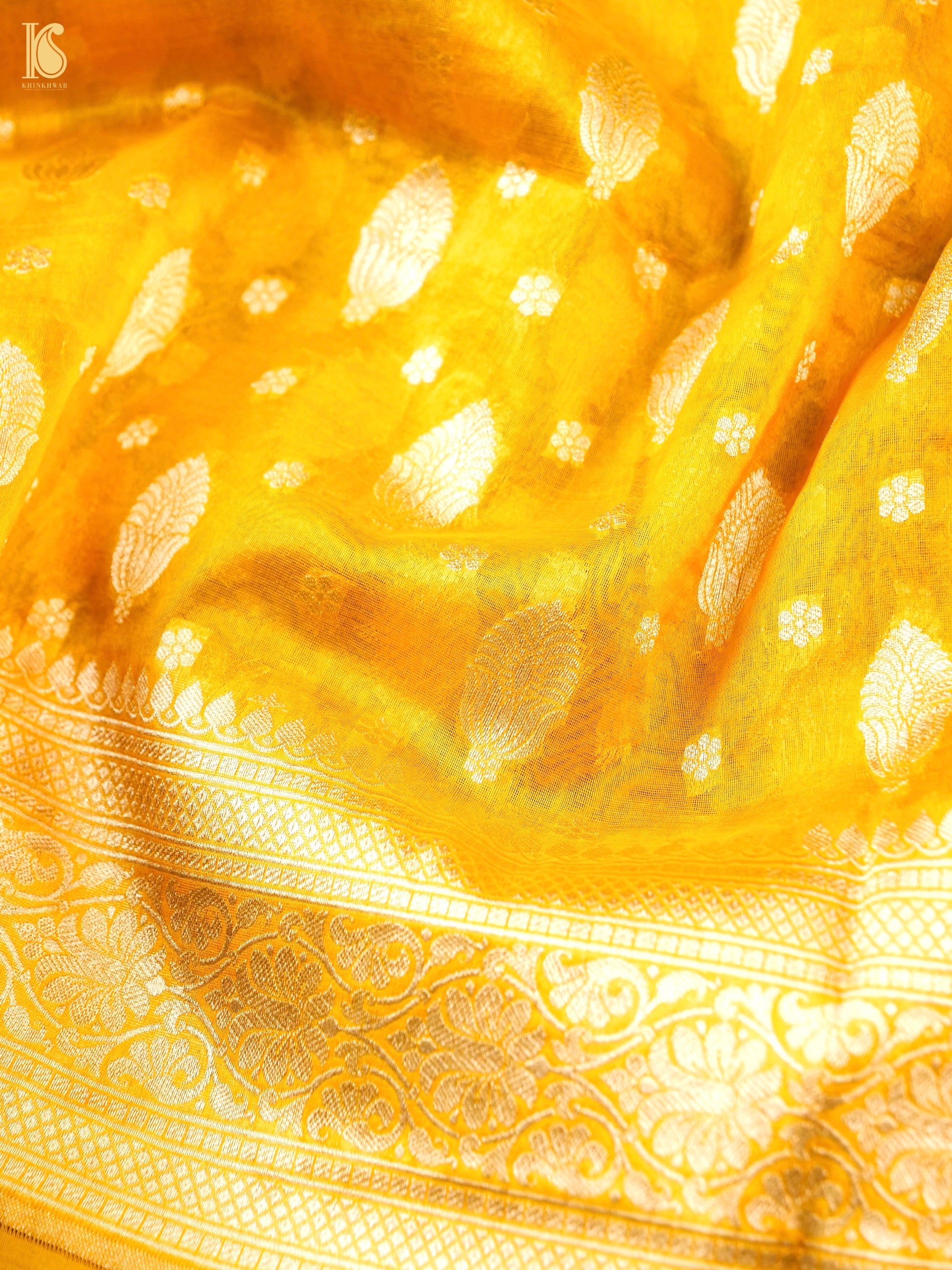 Handloom Pure Kora Silk Banarasi Dupatta