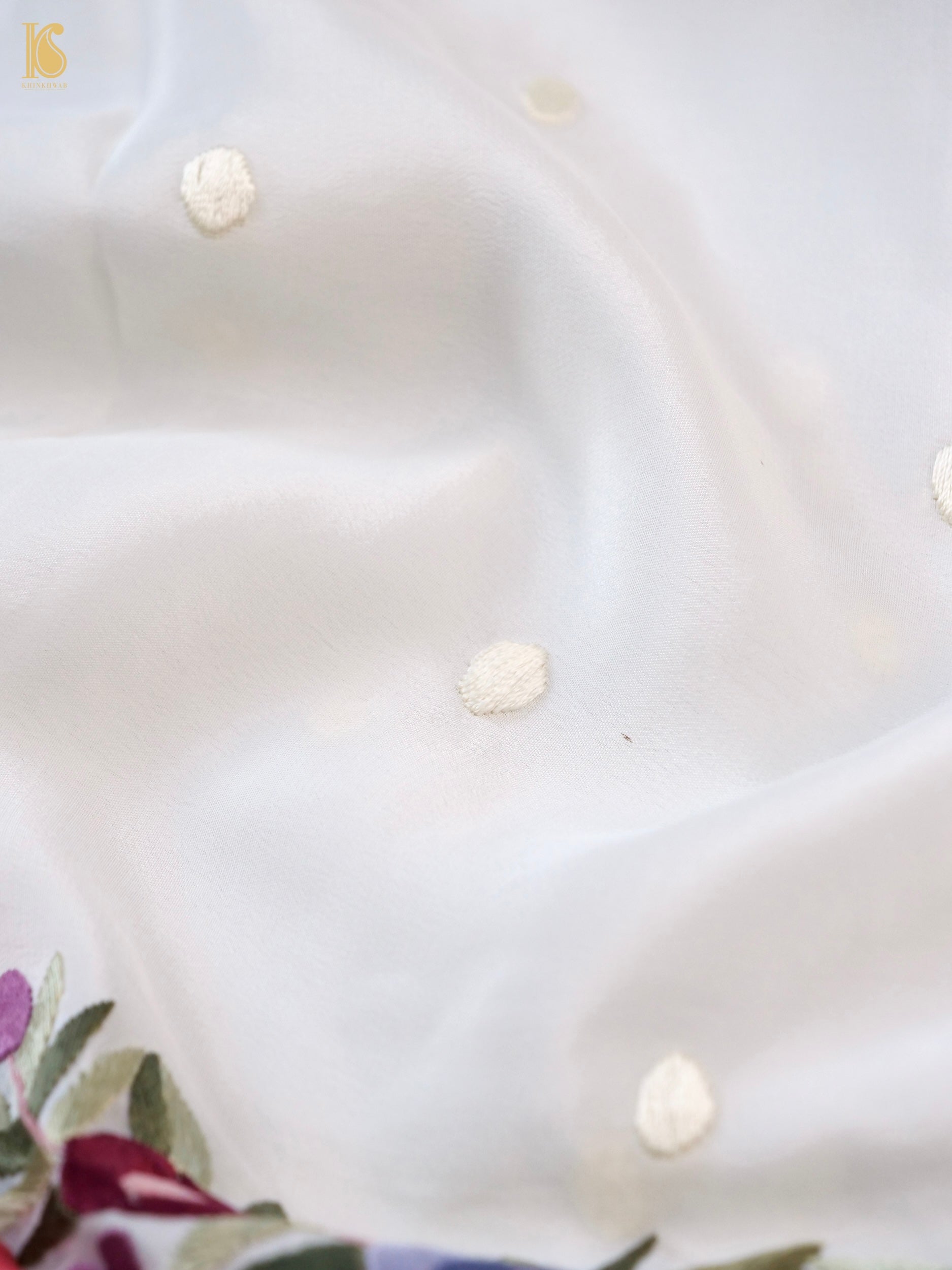 Parsi Gara Pure Crepe Saree