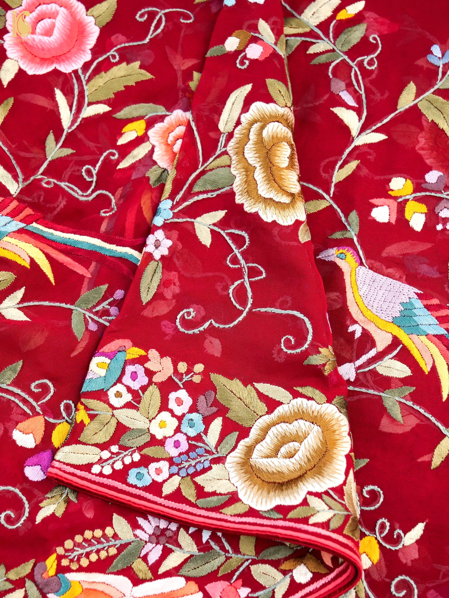 Parsi Gara Pure Georgette Dupatta