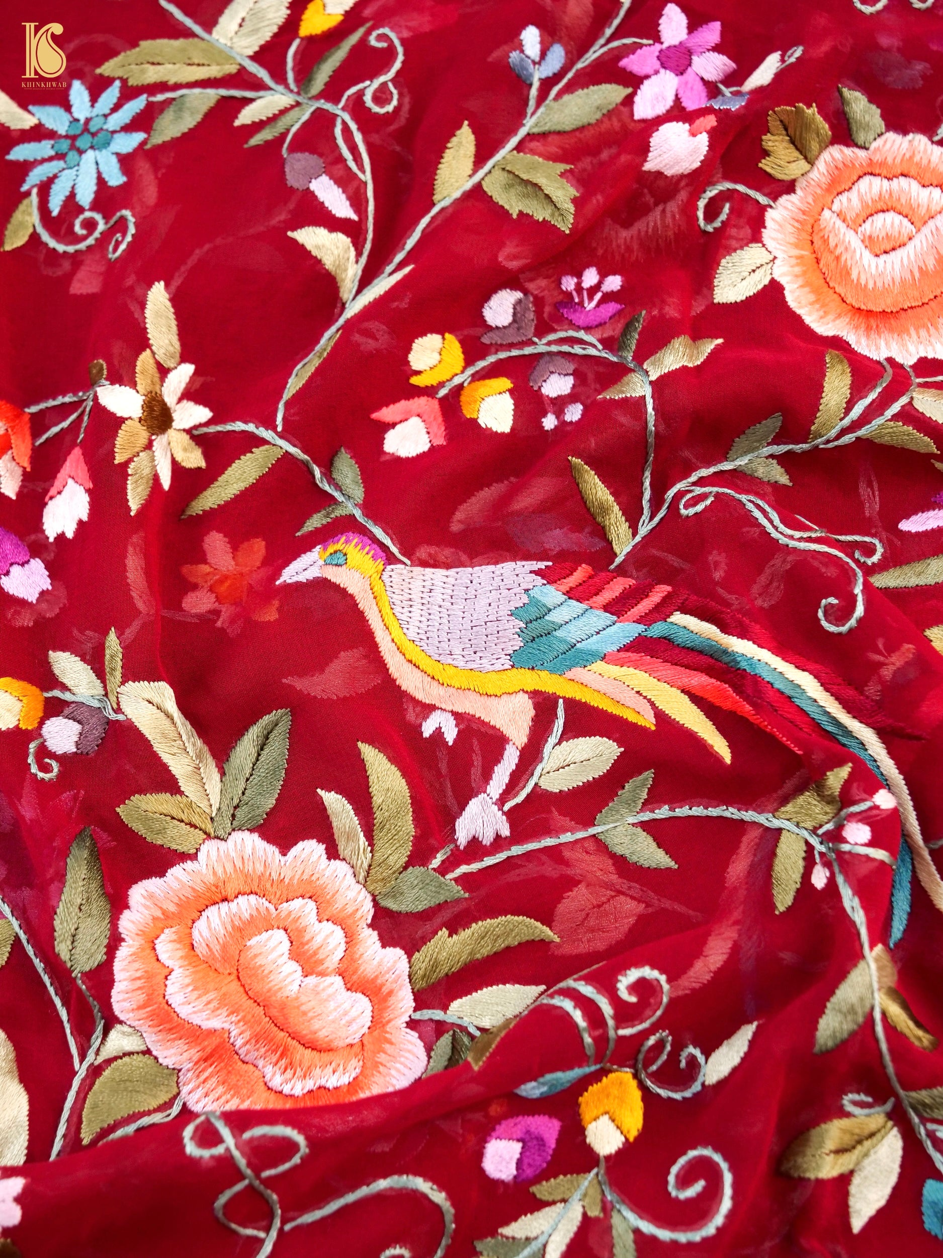 Parsi Gara Pure Georgette Dupatta