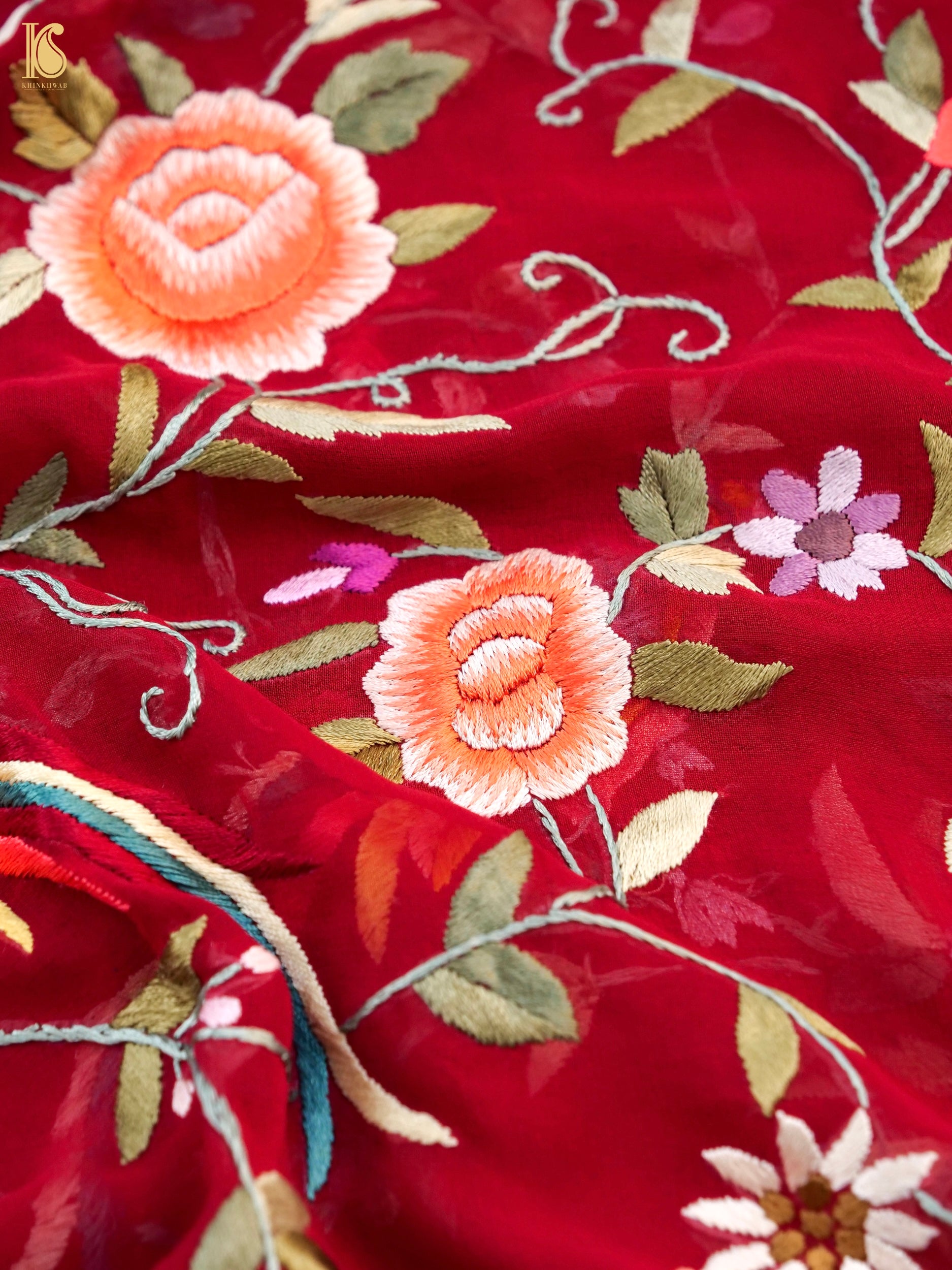 Parsi Gara Pure Georgette Dupatta