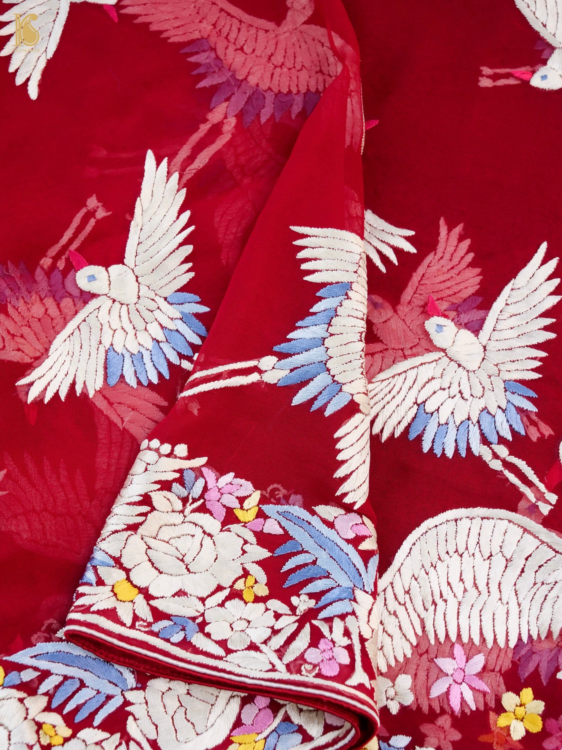 Parsi Gara Pure Georgette Dupatta