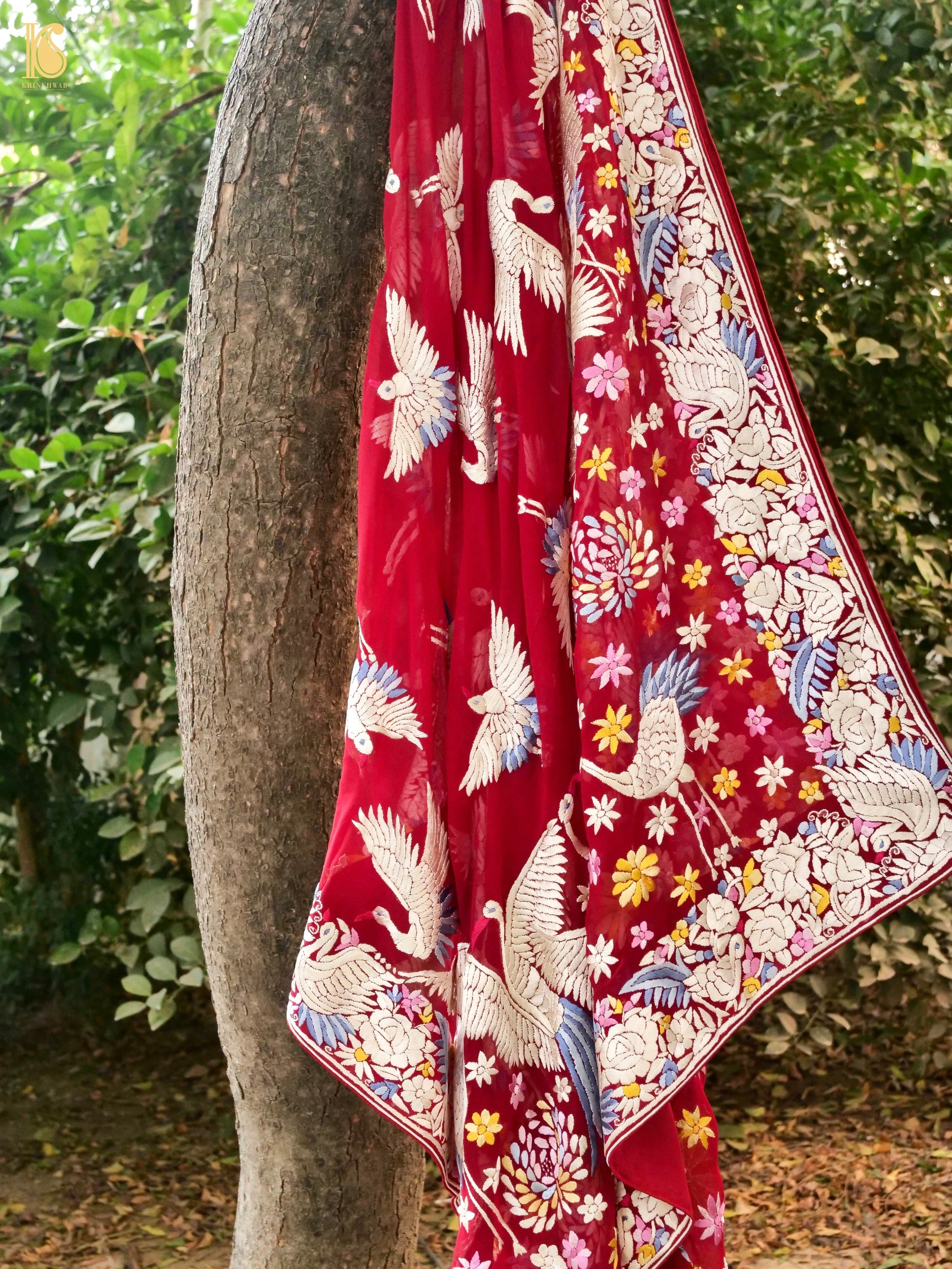 Parsi Gara Pure Georgette Dupatta