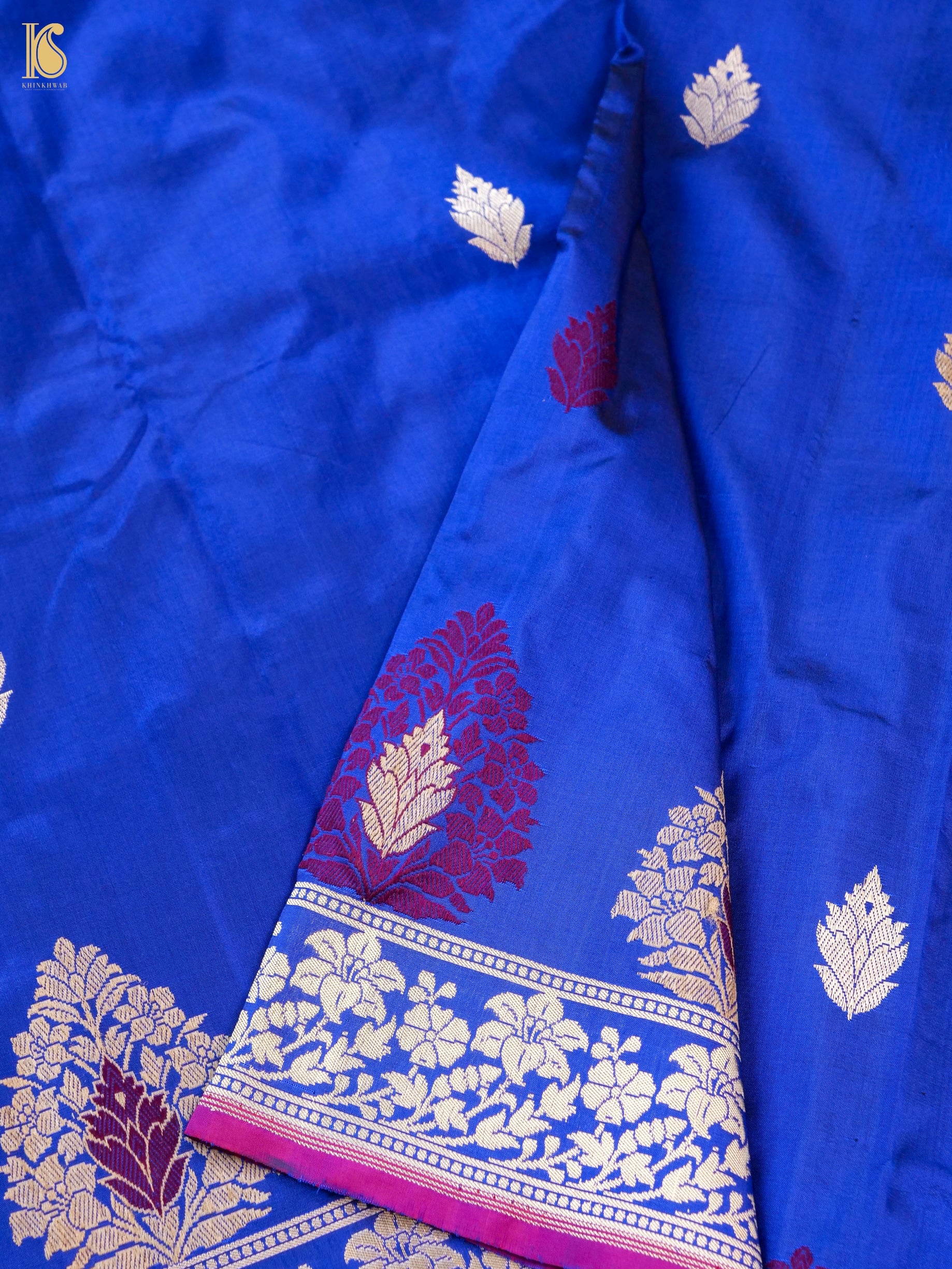 Handloom Banarasi Katan Silk Kadwa Saree