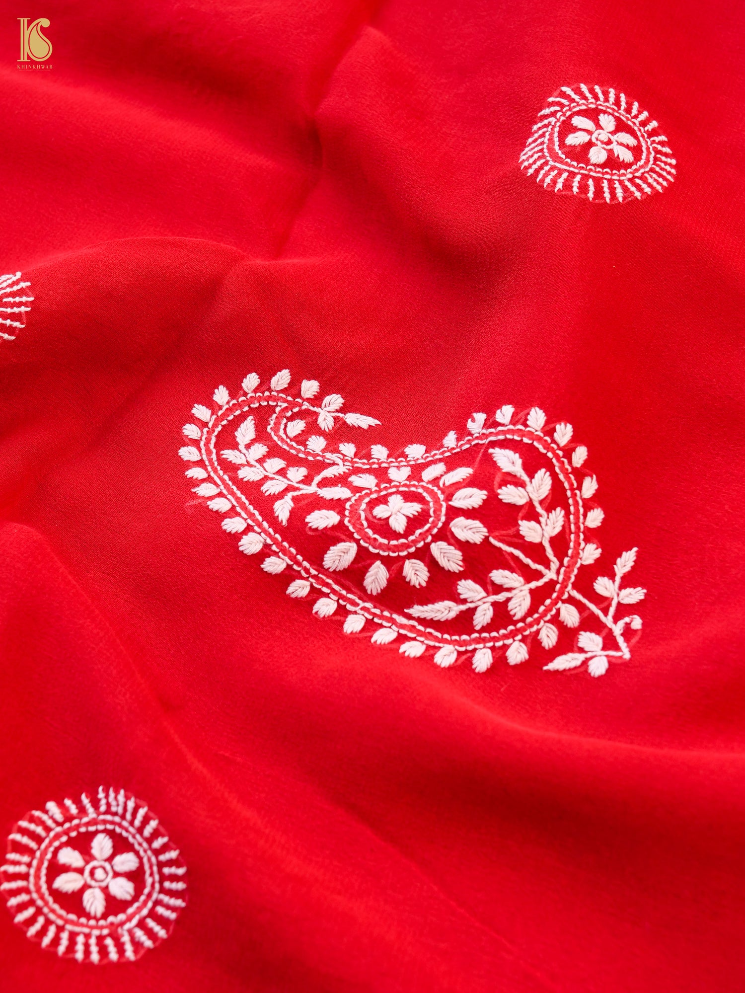 Chikankari Pure Georgette Saree