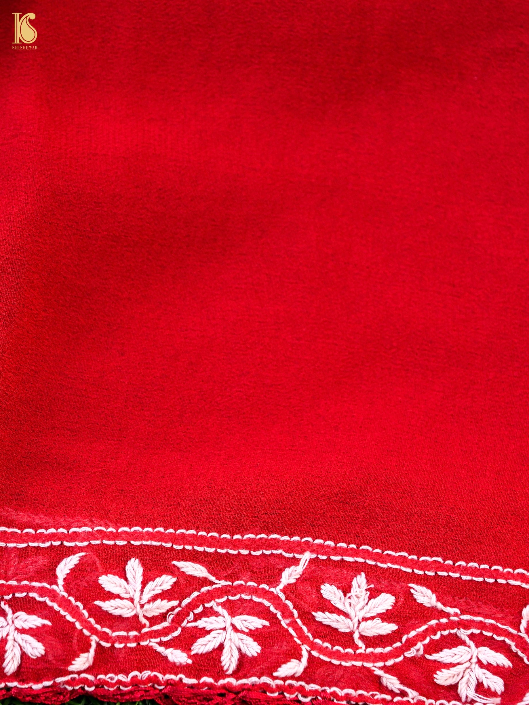 Chikankari Pure Georgette Saree