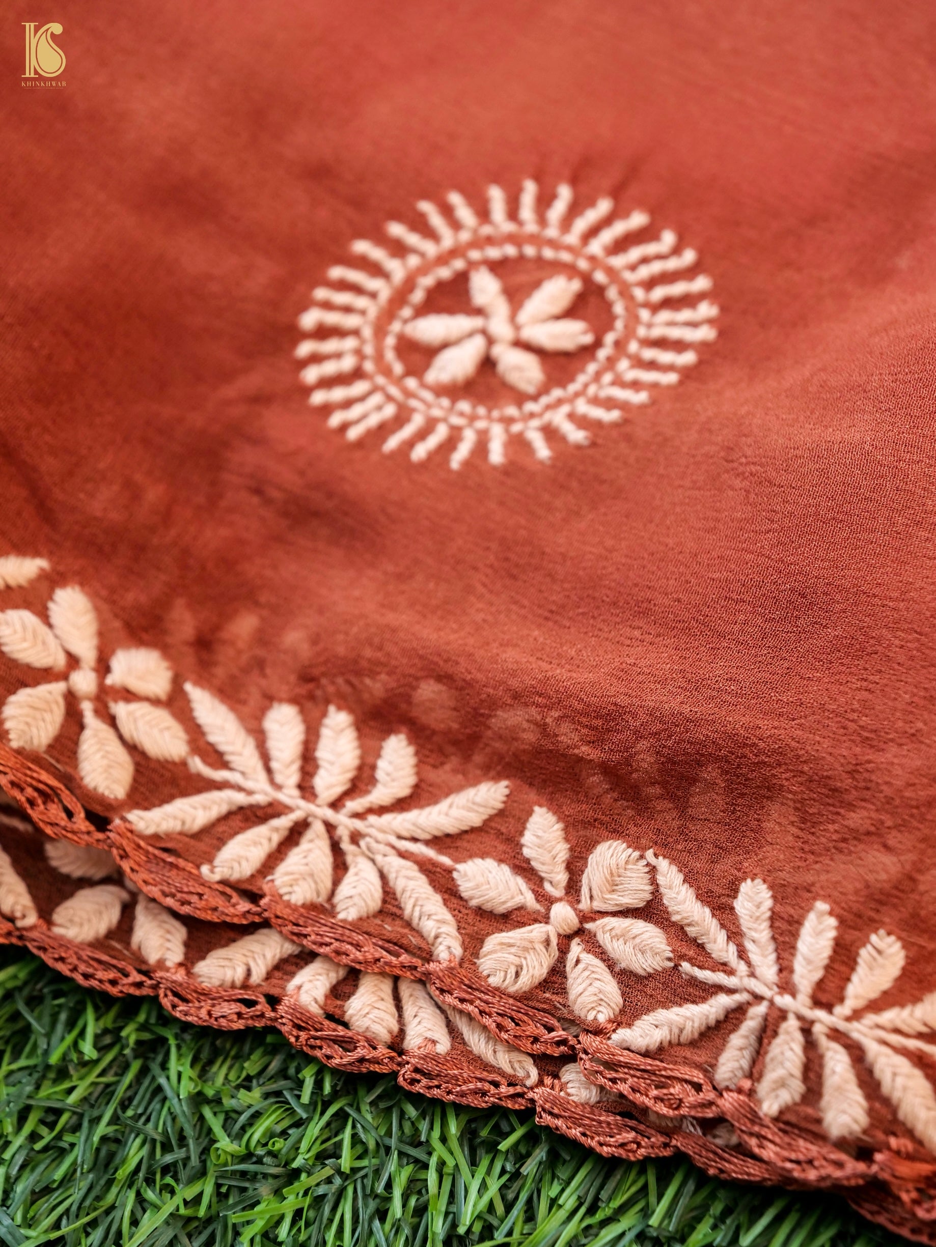 Chikankari Pure Georgette Saree