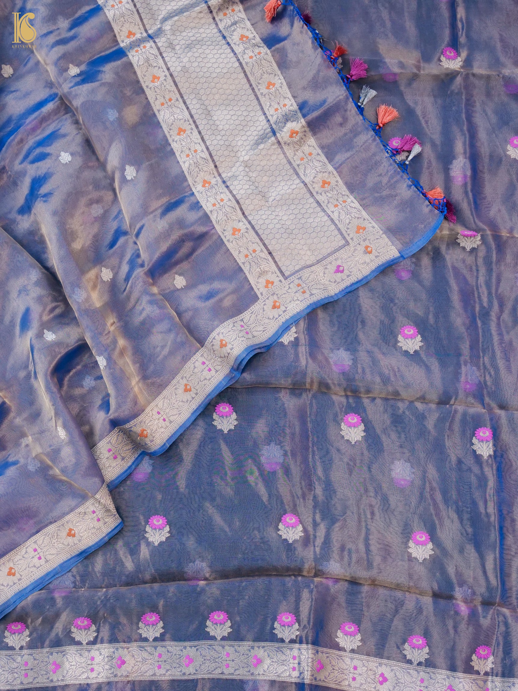 Handloom Banarasi Tissue Silk Suit Fabric