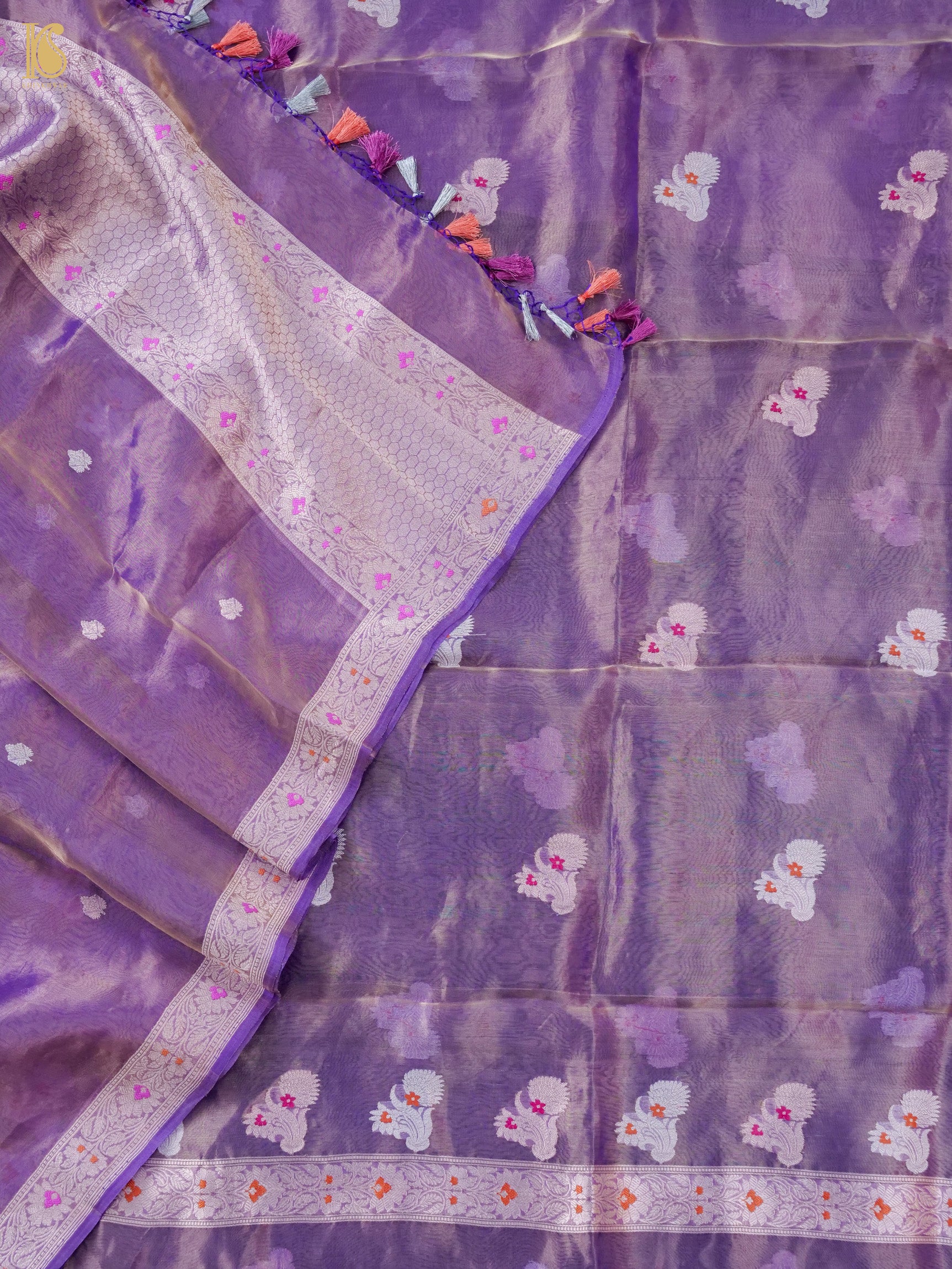 Handloom Banarasi Tissue Silk Suit Fabric