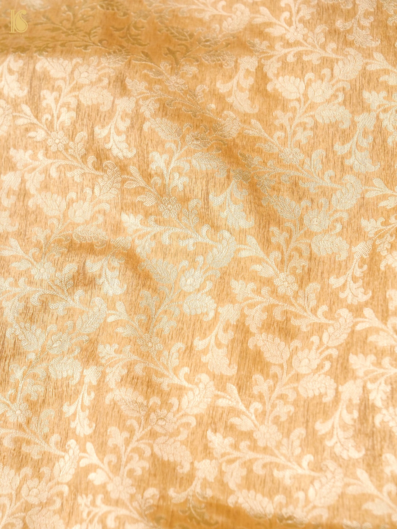 Handloom Kora Banarasi Jaal Saree