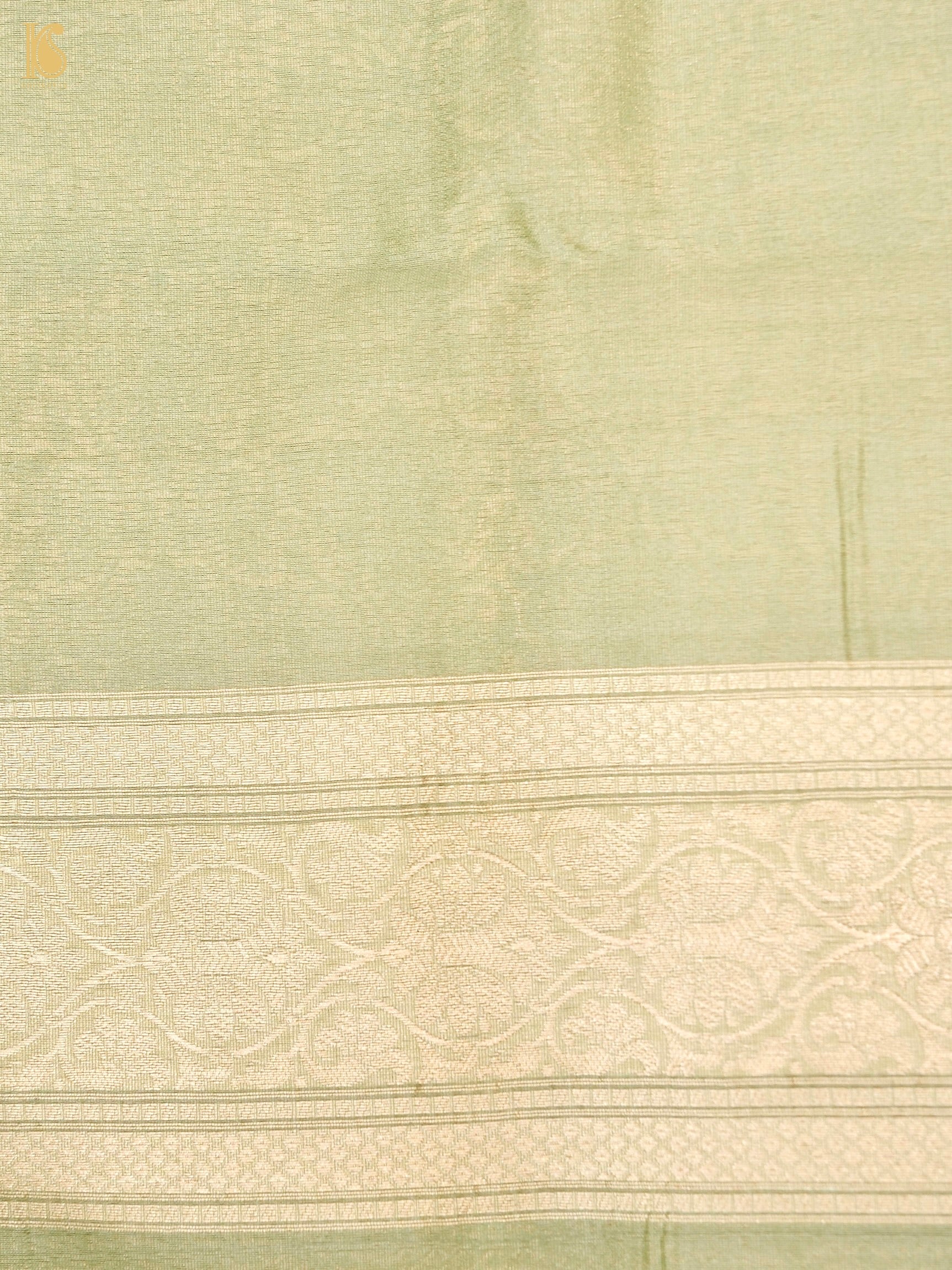 Handloom Kora Banarasi Jaal Saree