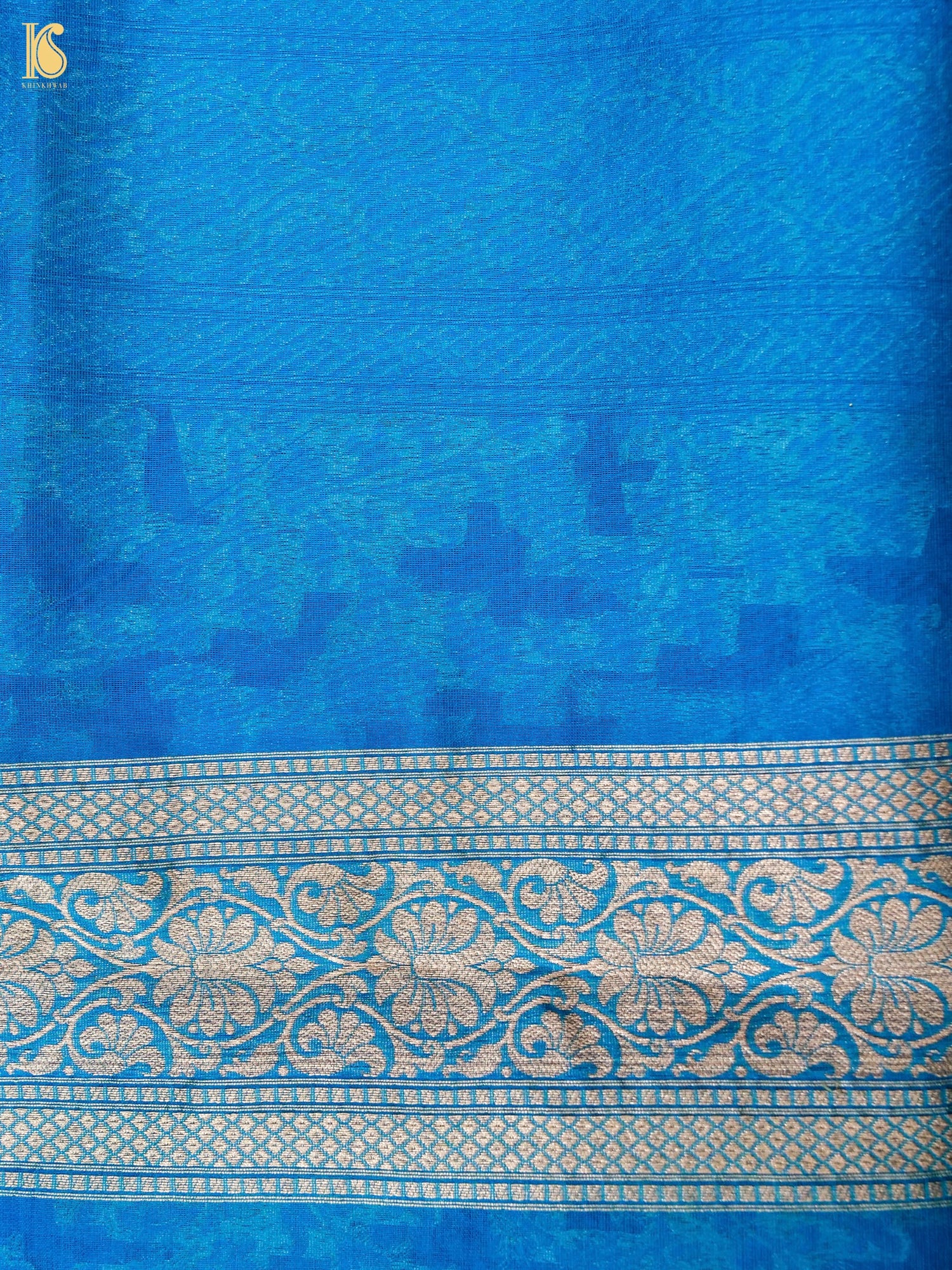 Handloom Kora Banarasi Jaal Saree