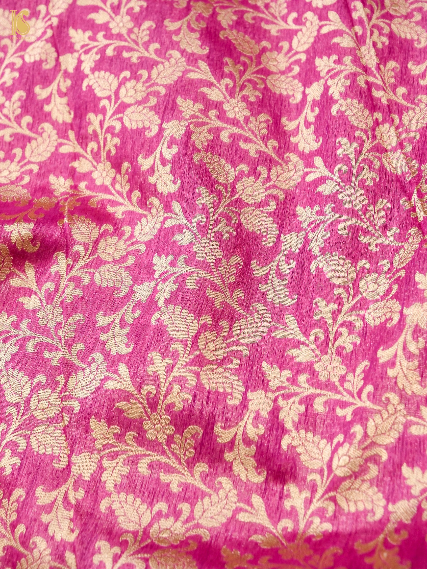 Handloom Kora Banarasi Jaal Saree