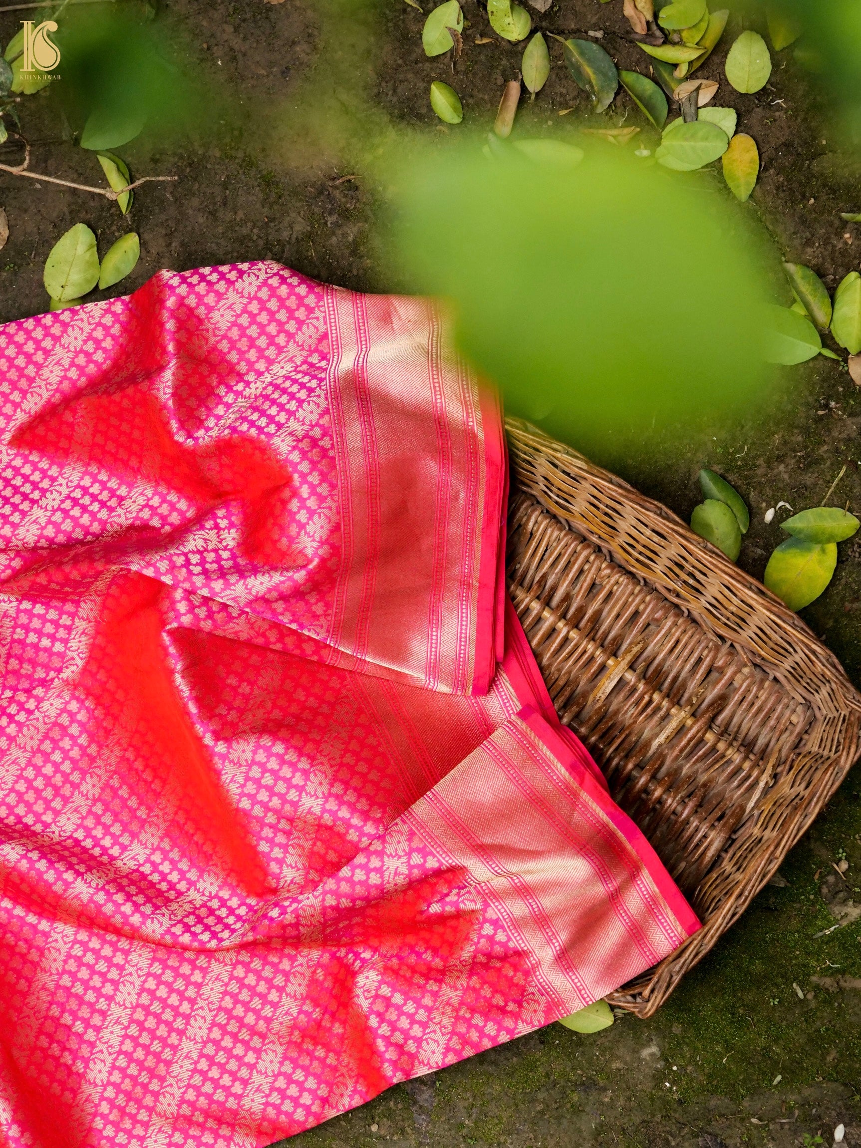 Handloom Banarasi Silk Zari Tanchoi Saree