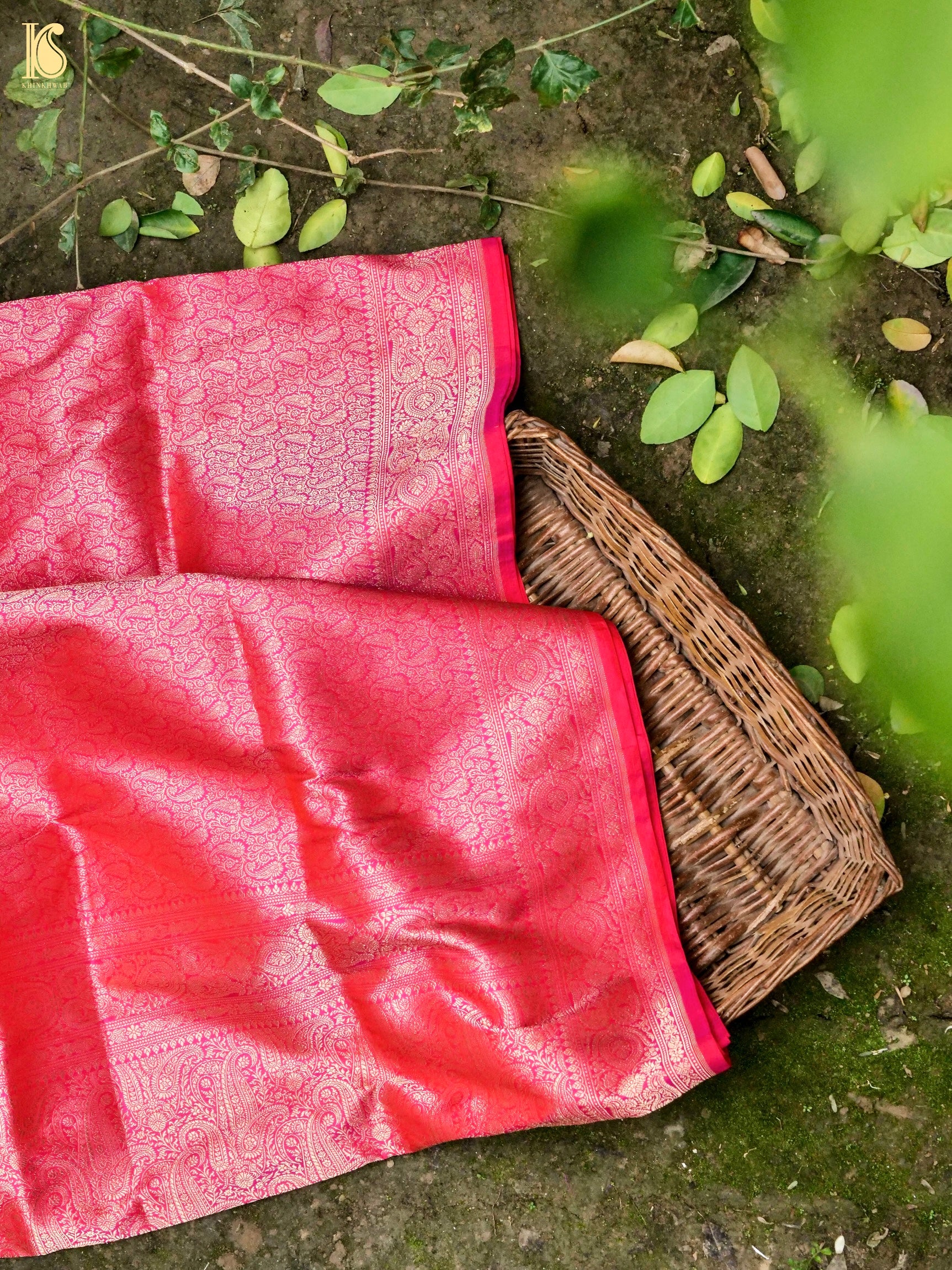 Handloom Banarasi Silk Zari Tanchoi Saree