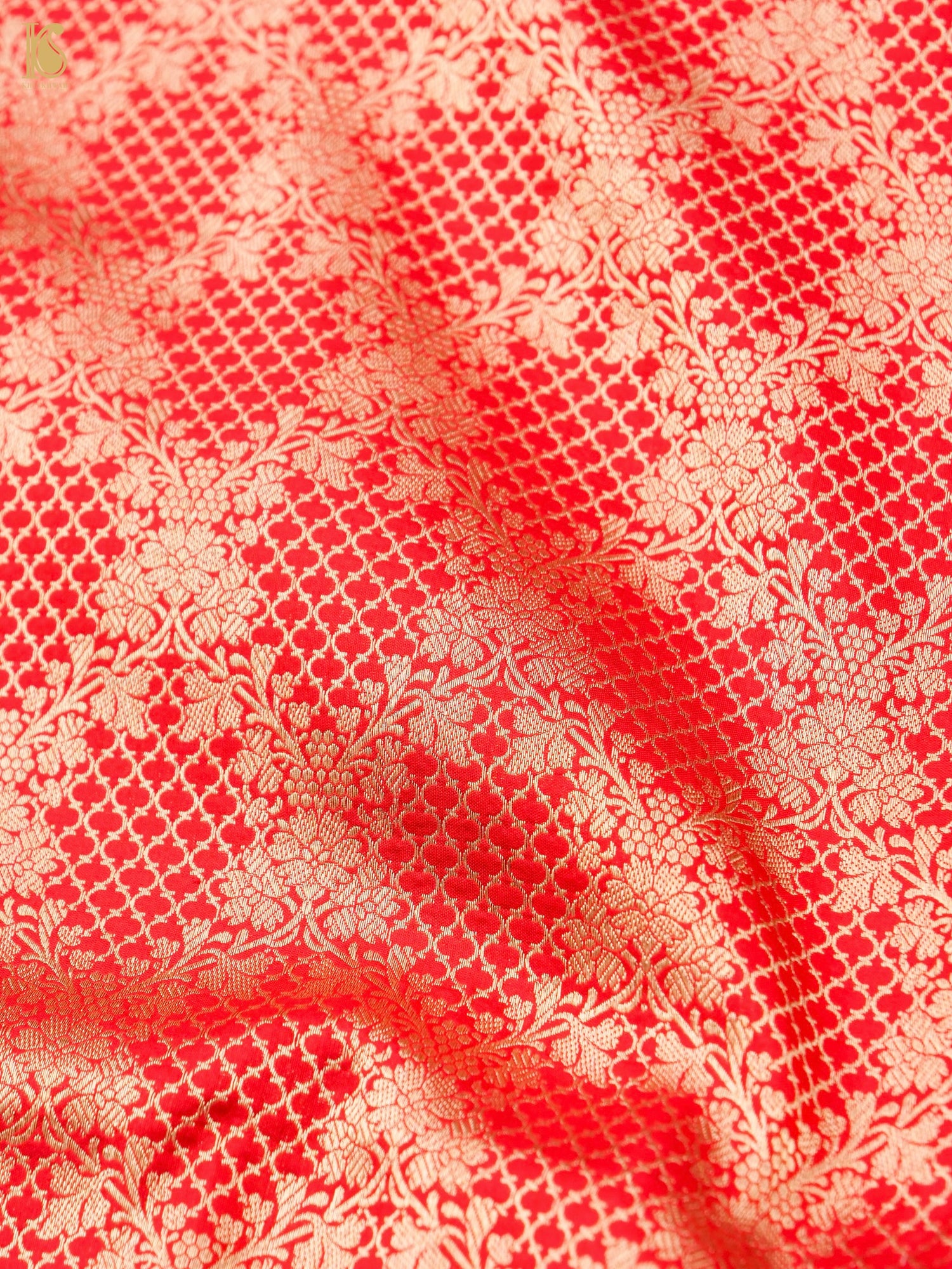 Handloom Banarasi Silk Zari Tanchoi Saree