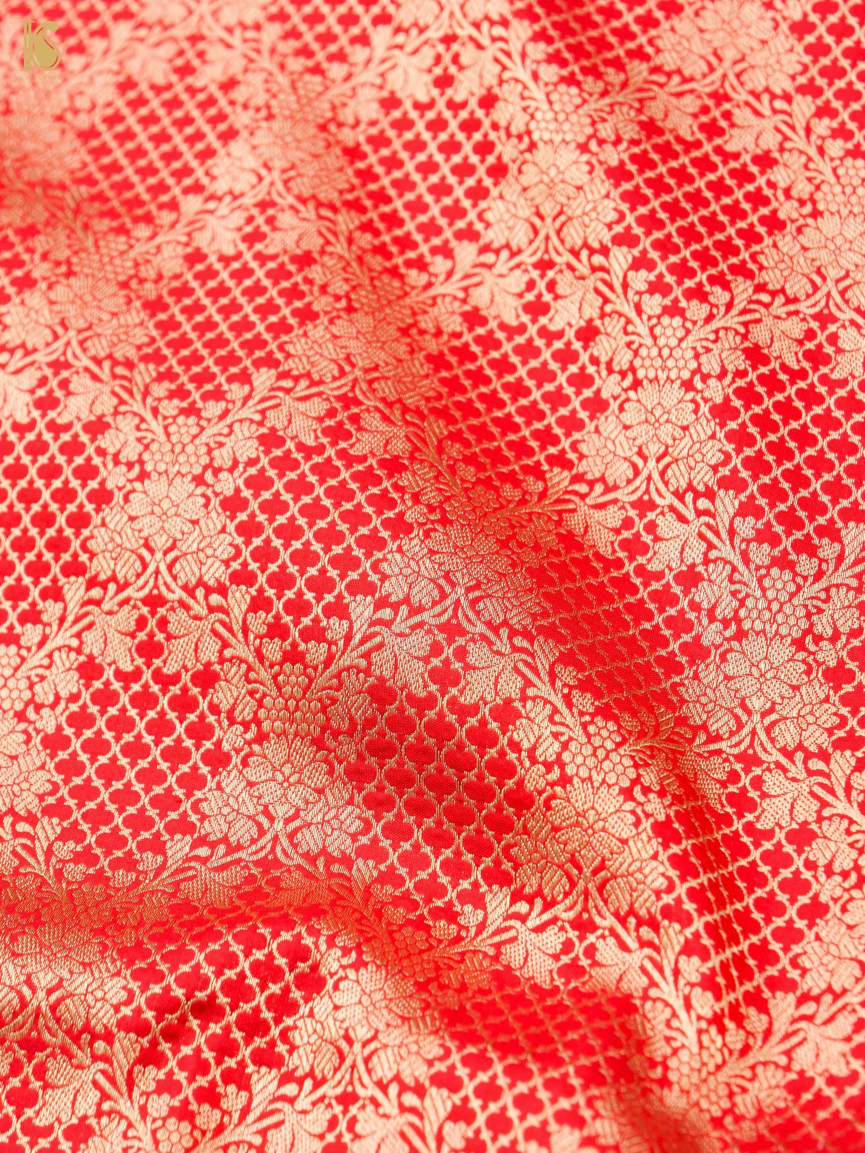 Handloom Banarasi Silk Zari Tanchoi Saree