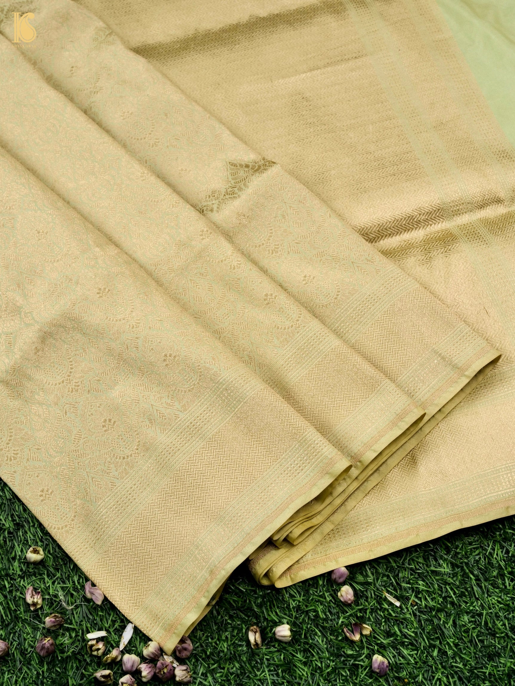 Handloom Banarasi Silk Zari Tanchoi Saree