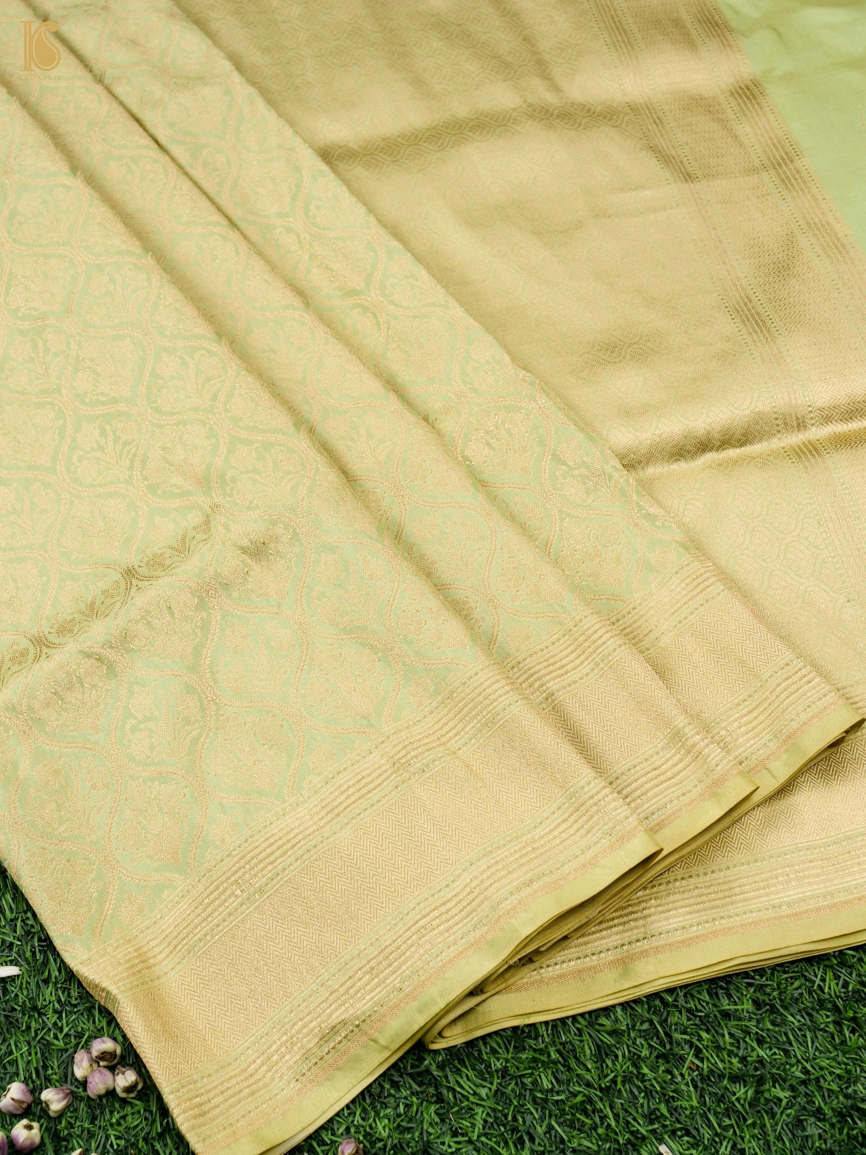 Handloom Banarasi Silk Zari Tanchoi Saree