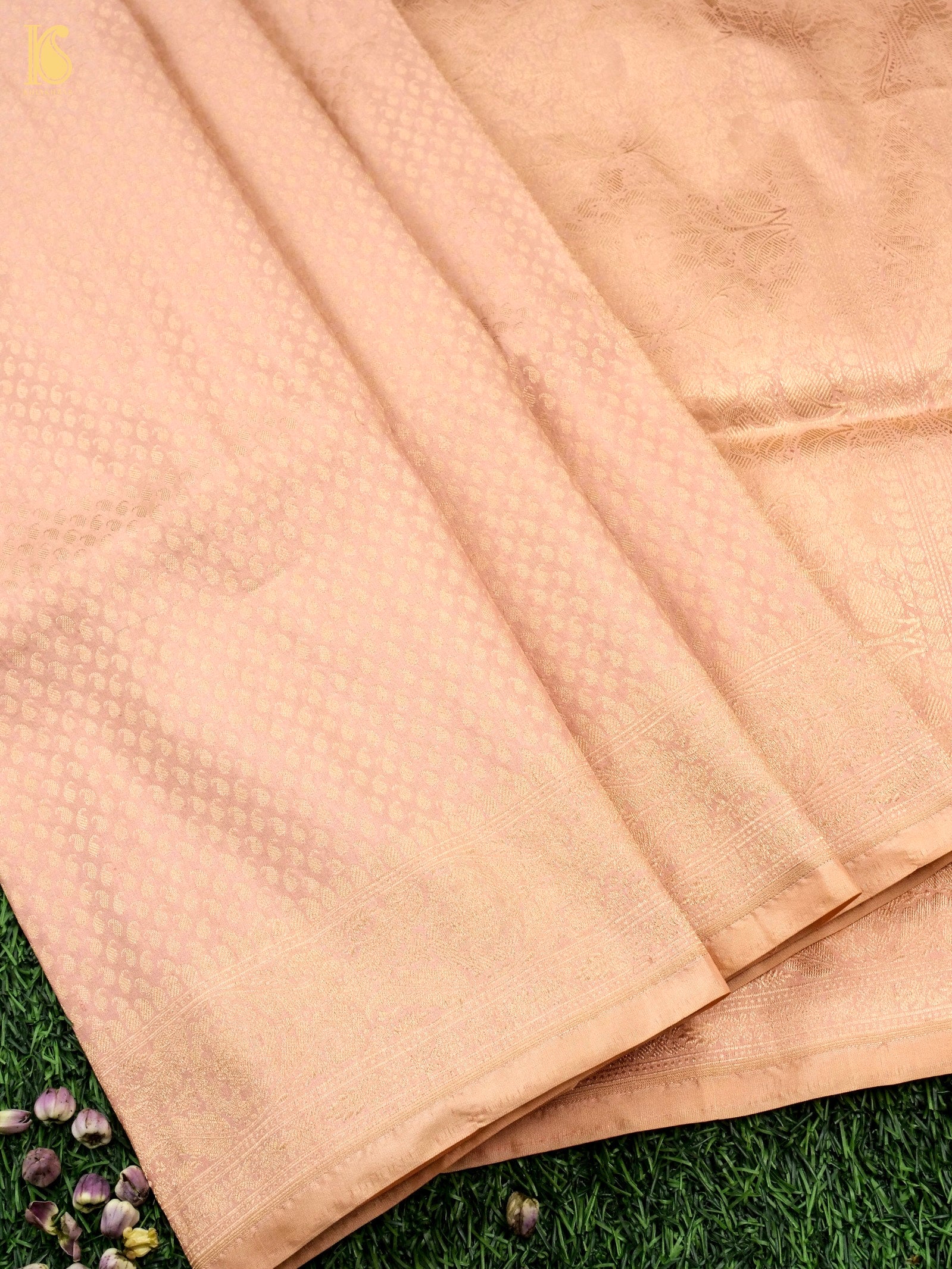 Handloom Banarasi Silk Zari Tanchoi Saree