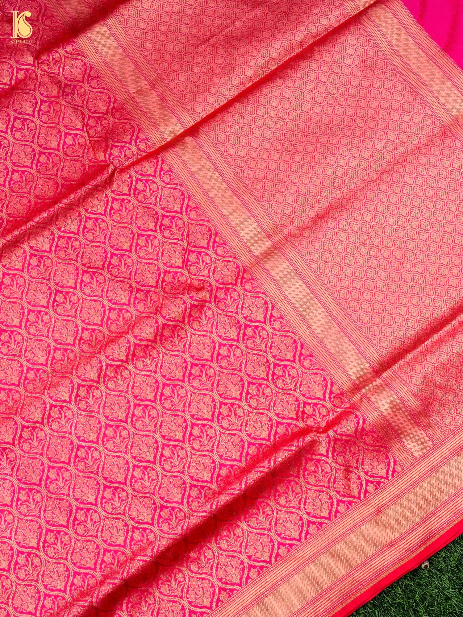 Handloom Banarasi Silk Zari Tanchoi Saree